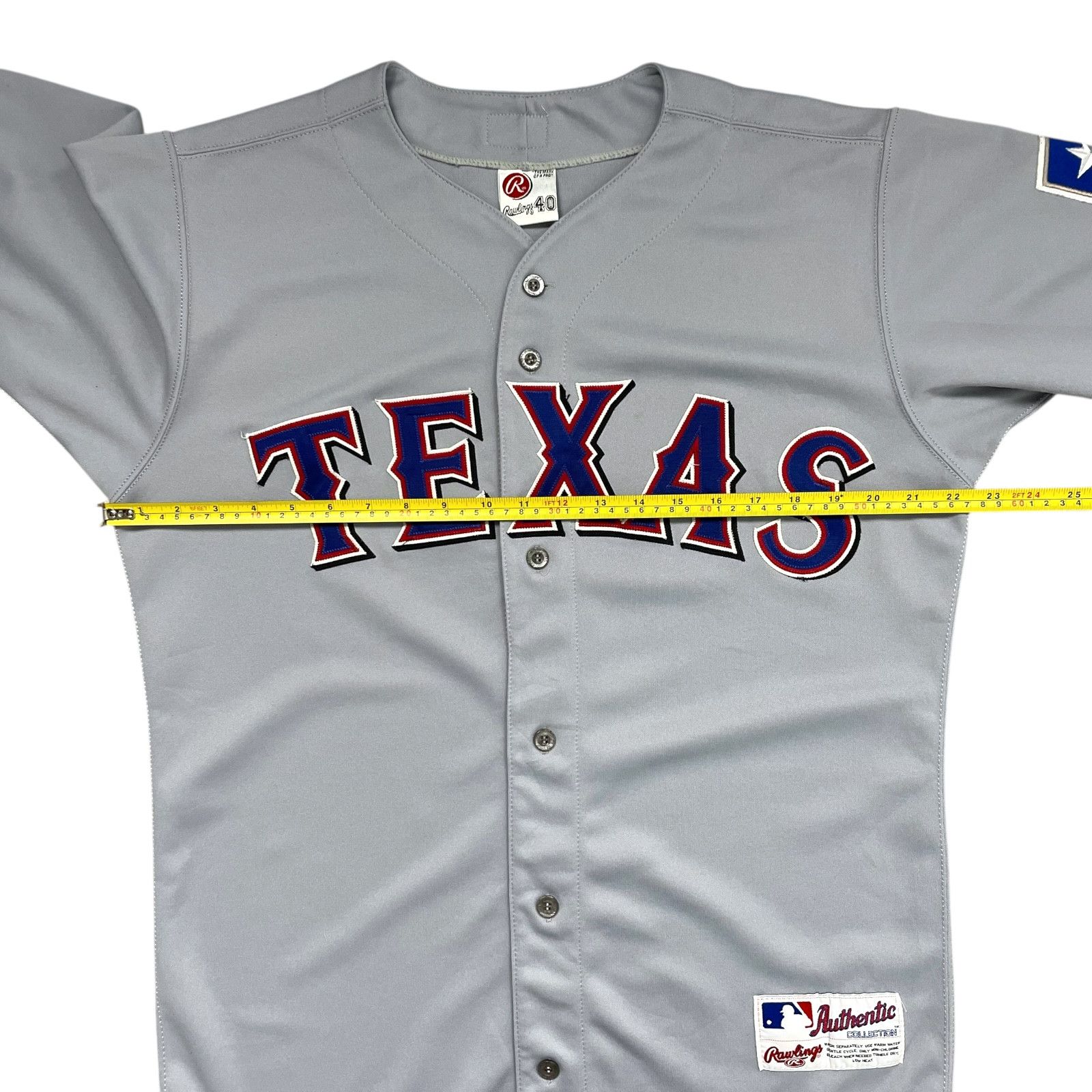 MLB VTG 90s TEXAS RANGERS RAWLINGS AUTHENTIC COLLECTION JERSEY40 Size US L / EU 52-54 / 3 - 9 Thumbnail