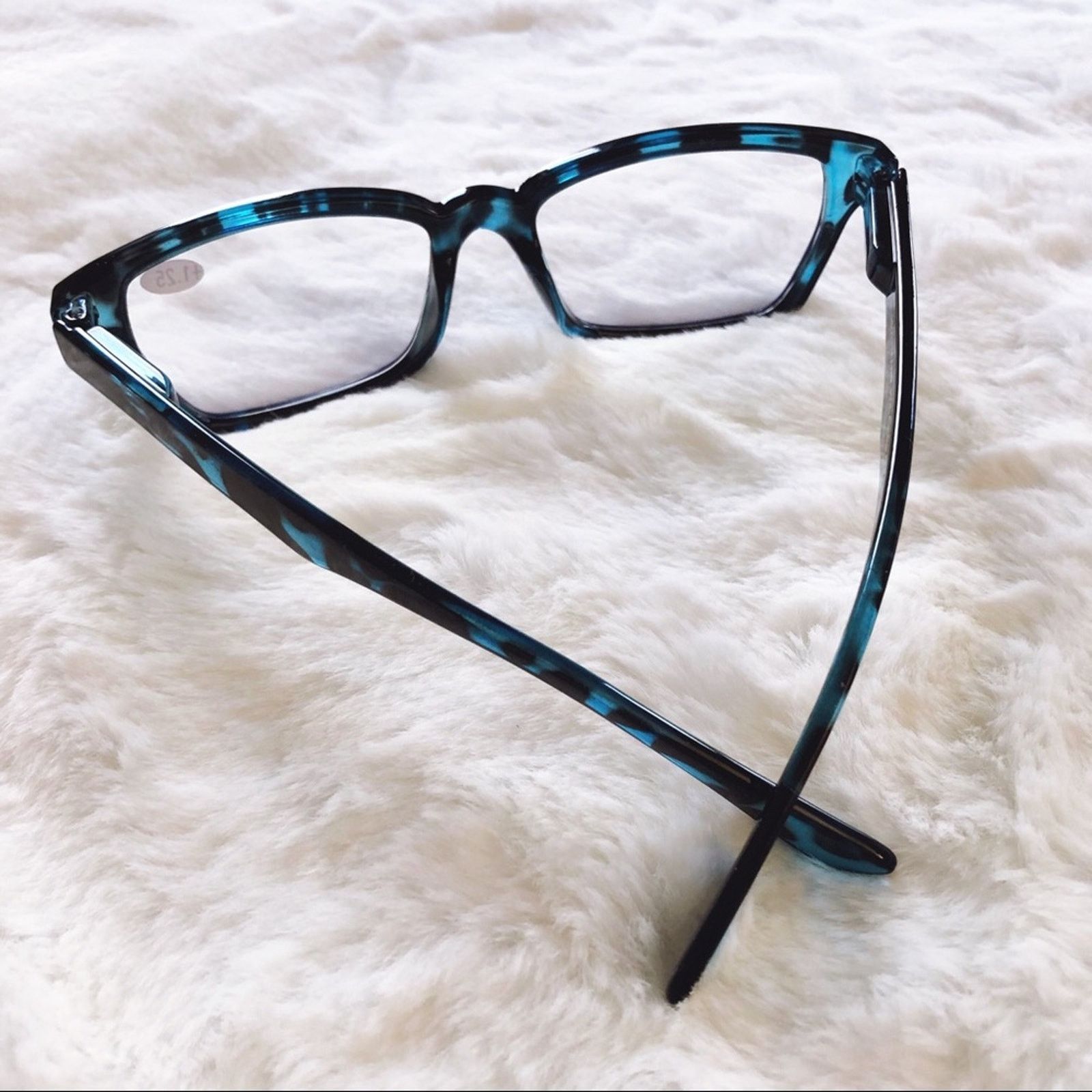 Other Alek Blue Pattern Reader Blue Light Glasses Size ONE SIZE - 5 Thumbnail