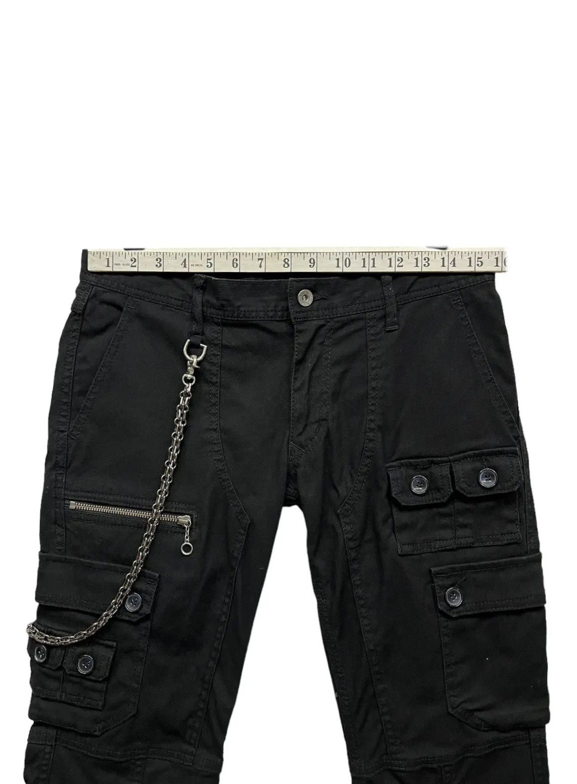 HIDEAWAYS × Nicole Club FYE🔥NICOLE HIDEAWAYS Multipocket Bondage Punk Flare Stretch Size 31" - 11 Thumbnail