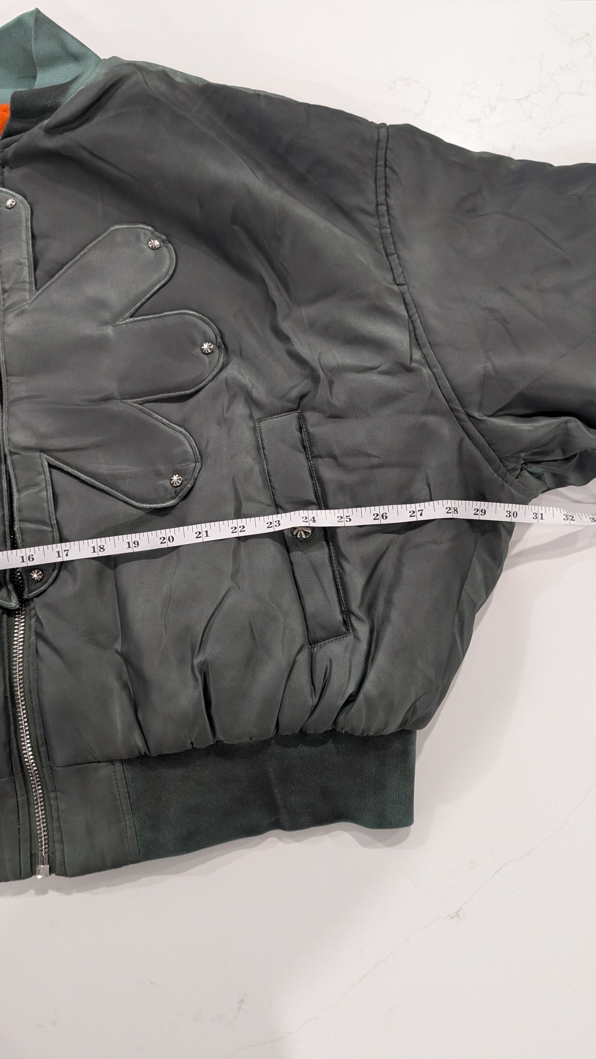 LOSTSHDWS LOSTSHDWS Reversible Detached Bomber Jacket Petroleum Green Size US M / EU 48-50 / 2 - 16 Thumbnail