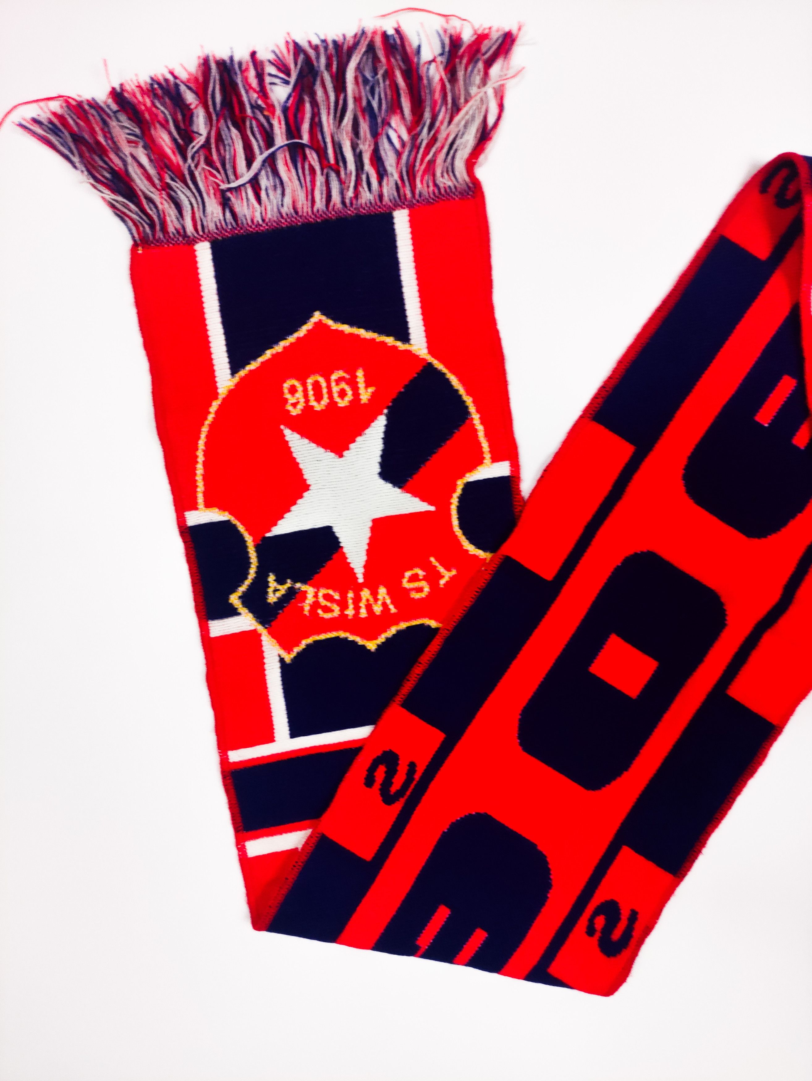 Other TS Wisła Kraków 1906 Football Scarf Ultras Hooligans Poland Size ONE SIZE - 4 Thumbnail