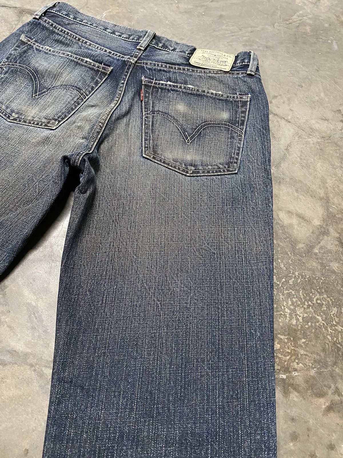 Levi's × Vintage Baggy Jeans Vintage Levis 502 Distressed Rusty Denim Size US 31 - 14 Thumbnail