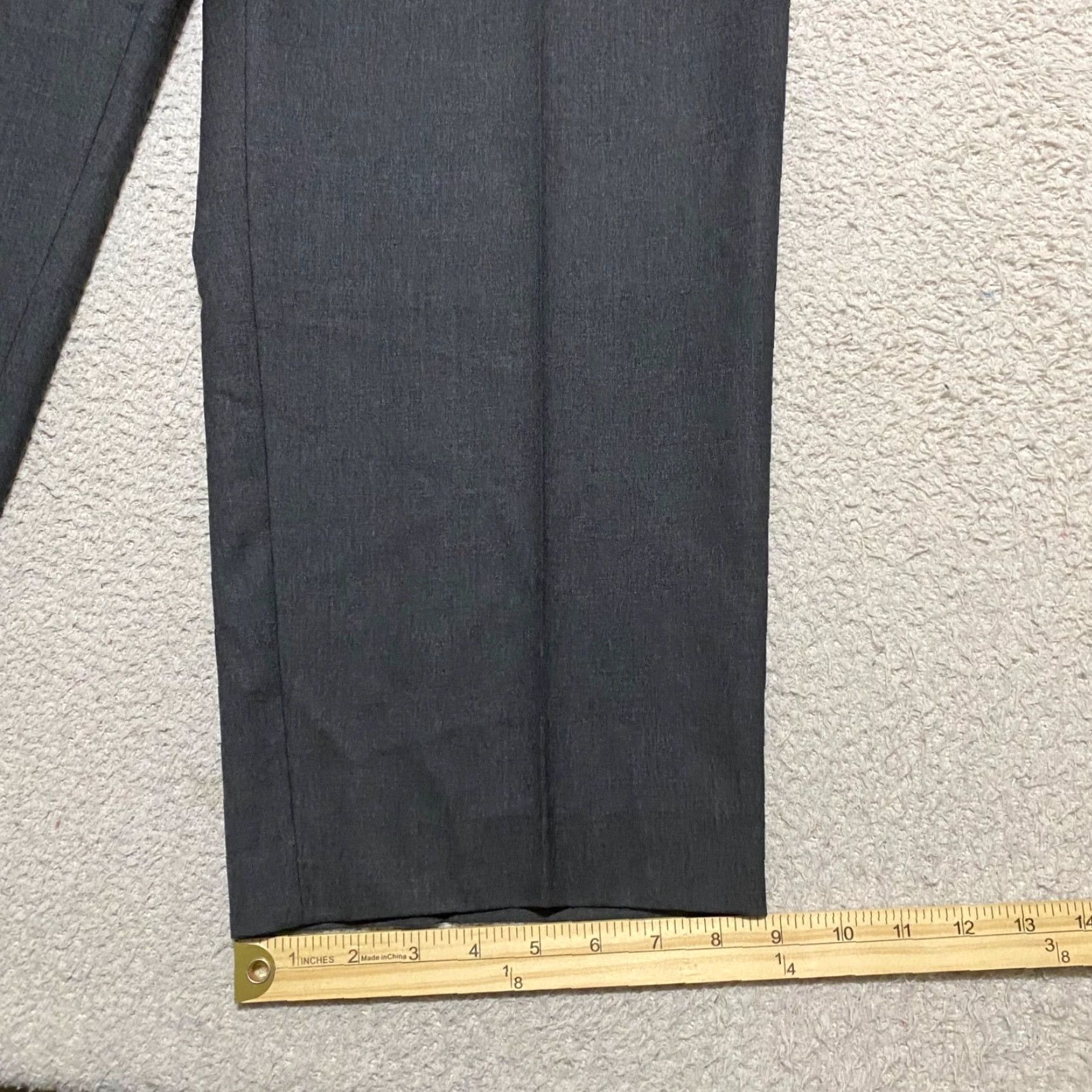 Ralph Lauren Lauren Ralph Lauren Mens Dress Pants Gray 34x32 Straight Pleated Wool Baggy? Size US 36 / EU 52 - 5 Thumbnail