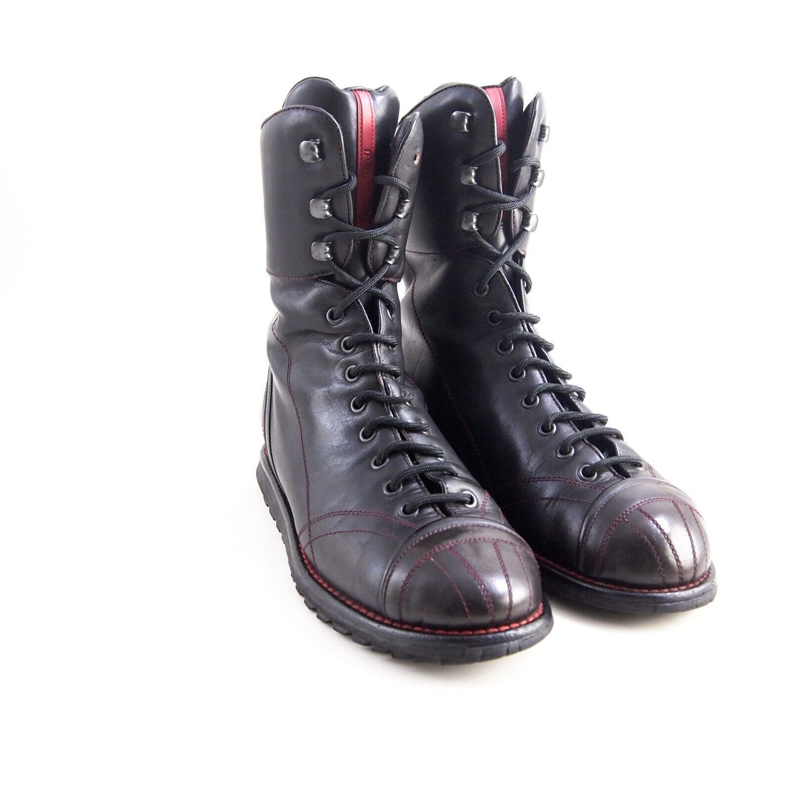 Prada Prada Boots 4482 Brown Leather Womens US 7.5 EU 37.5 Size US 7.5 / IT 37.5 - 7 Thumbnail