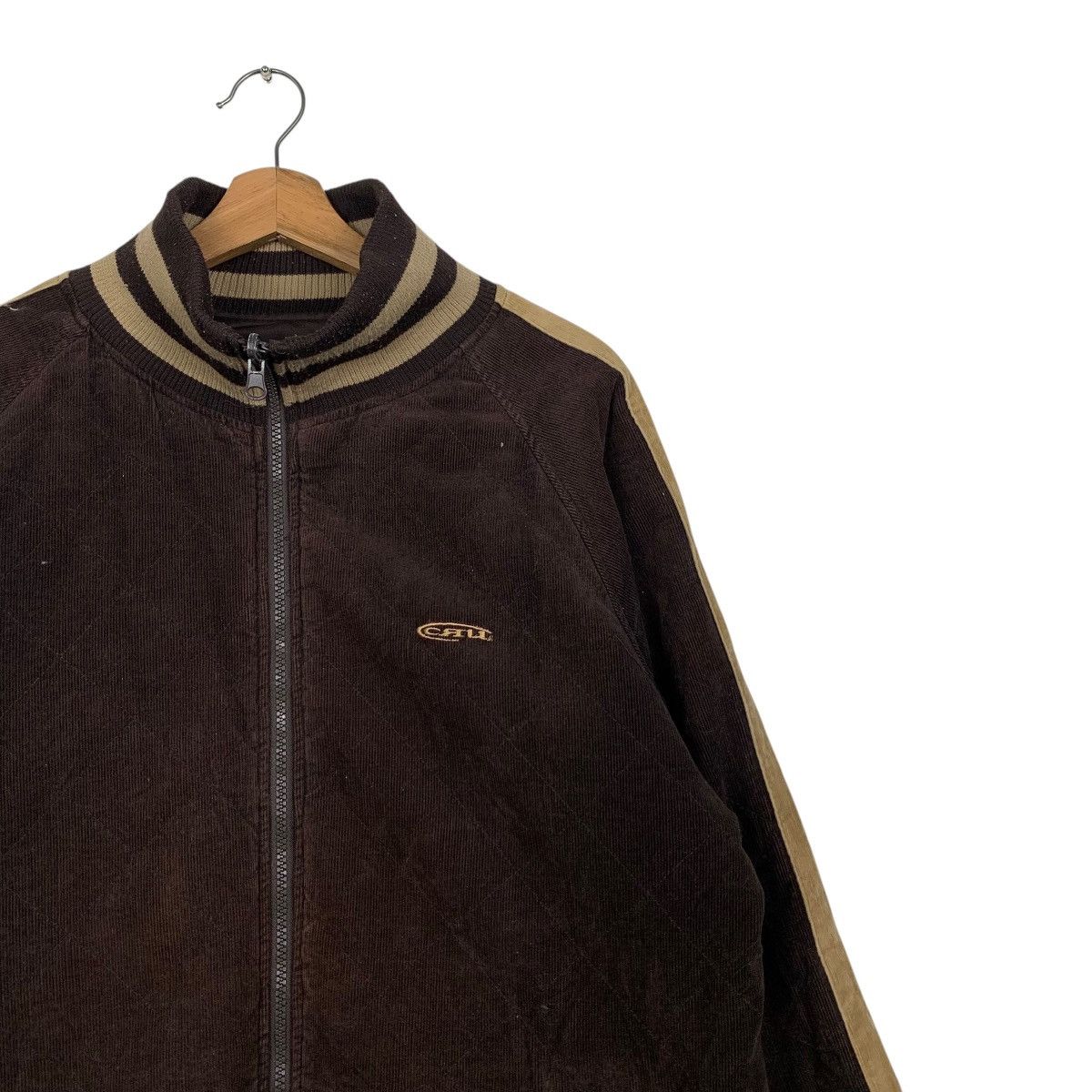 Vintage 90's CRU Design Corduroy Reversible Bomber Jacket #2861-C129 Size US XL / EU 56 / 4 - 4 Thumbnail