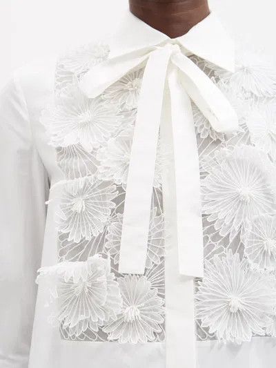 Valentino o1y0326 Solid Color Shirt in White Size M / US 6-8 / IT 42-44 - 2 Thumbnail