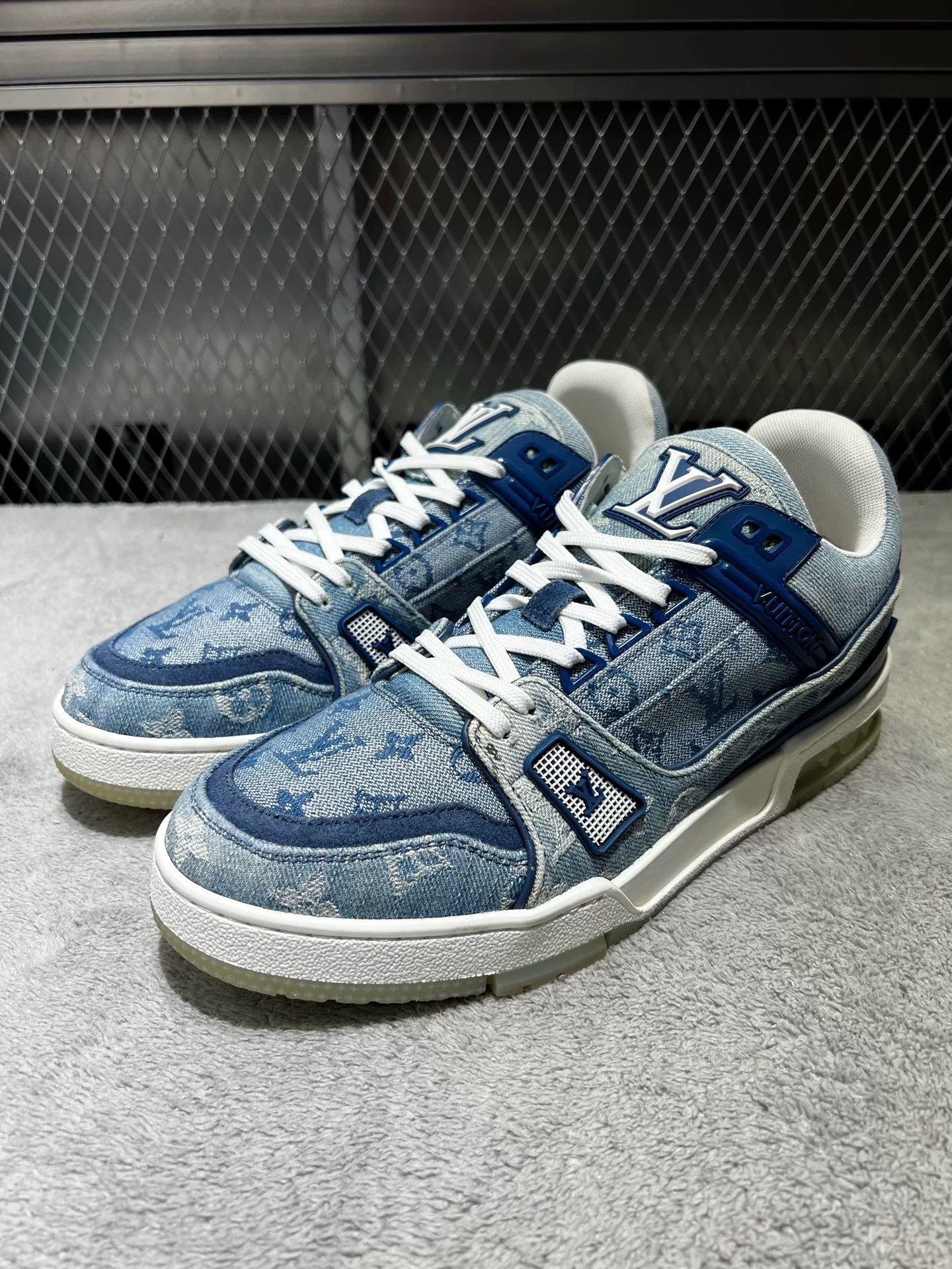 Louis Vuitton Louis Vuitton Training Denim Blue Lowtop Sneakers 40 Men Size US 7.5 / EU 40-41 - 1 Thumbnail