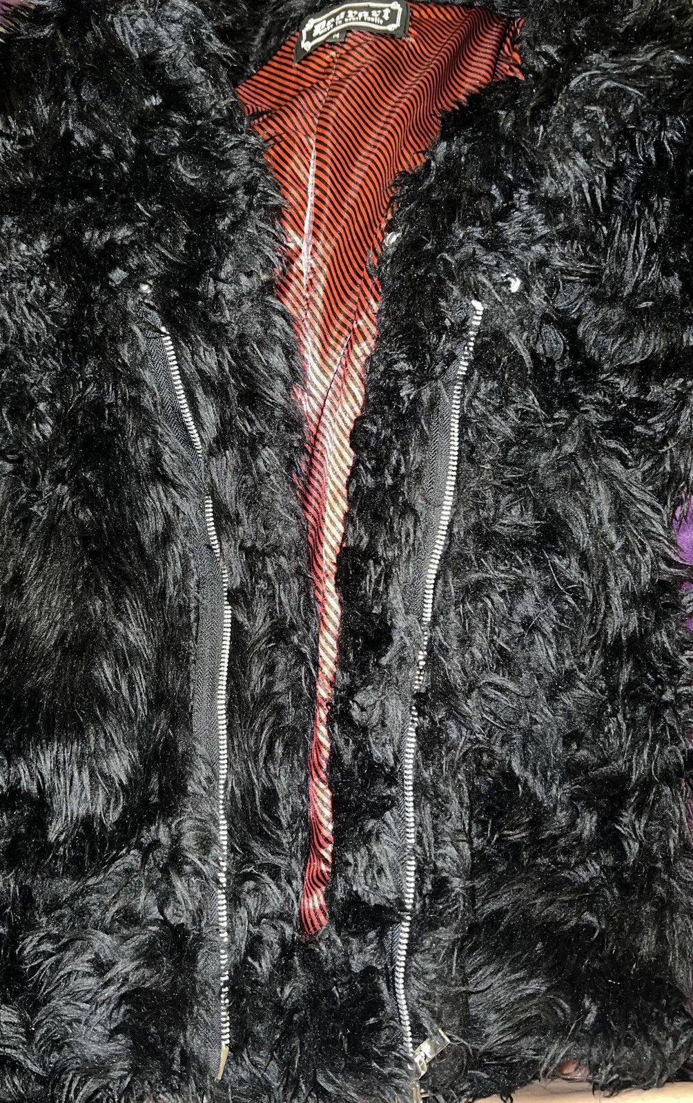 Japanese Brand Vintage DEORART black faux fur jacket 🖤🧛🏻‍♀️ Size US M / EU 48-50 / 2 - 11 Thumbnail