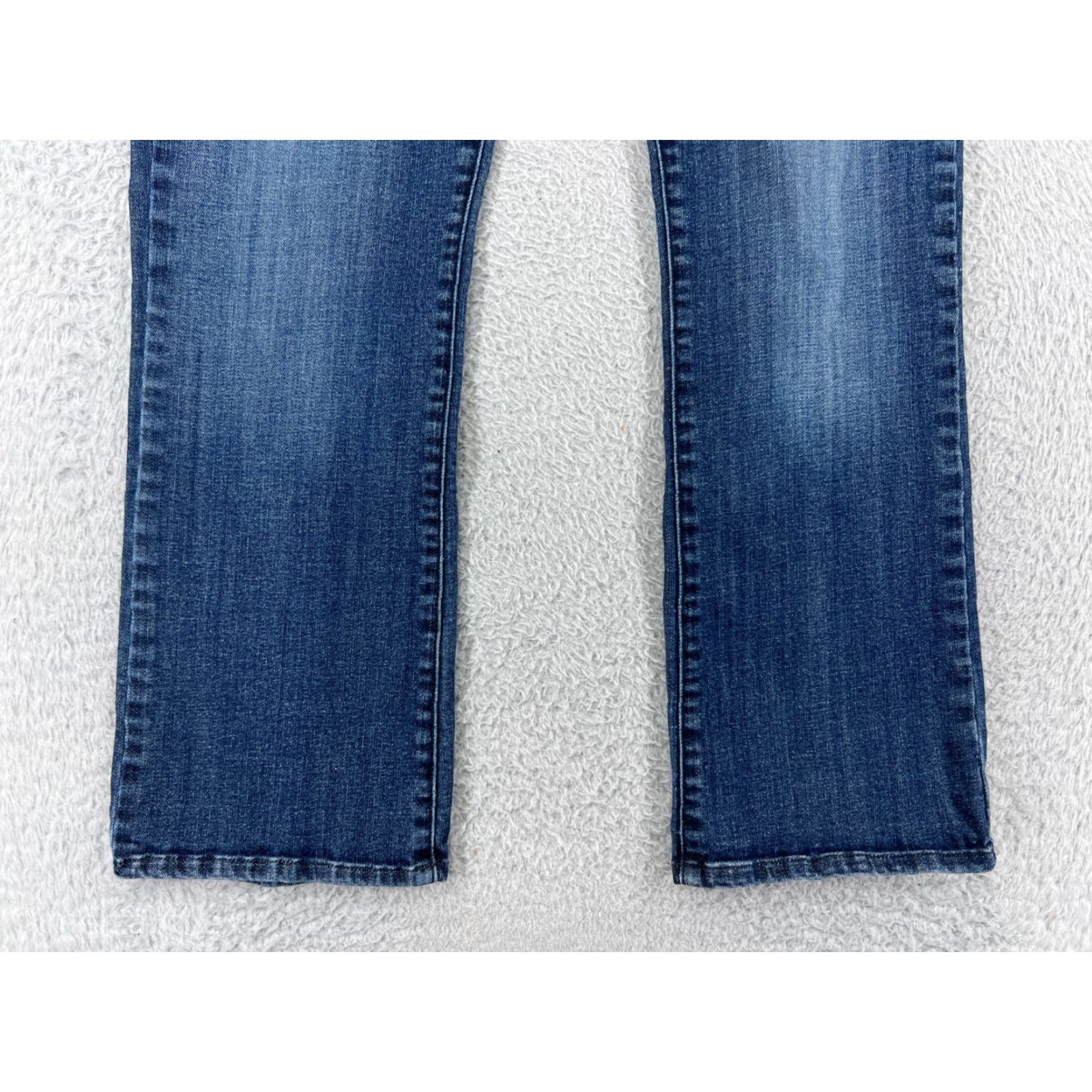 Lee Lee Jeans Women 8 Blue Denim Bootcut Cotton Blend Stretch Low-Rise Slender Vintage: No Size 30" / US 8 / IT 44 - 6 Thumbnail