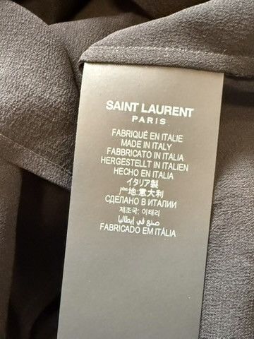 Saint Laurent Paris SS23 Saint Laurent Silk Black See-Through Shirt Size US M / EU 48-50 / 2 - 10 Thumbnail