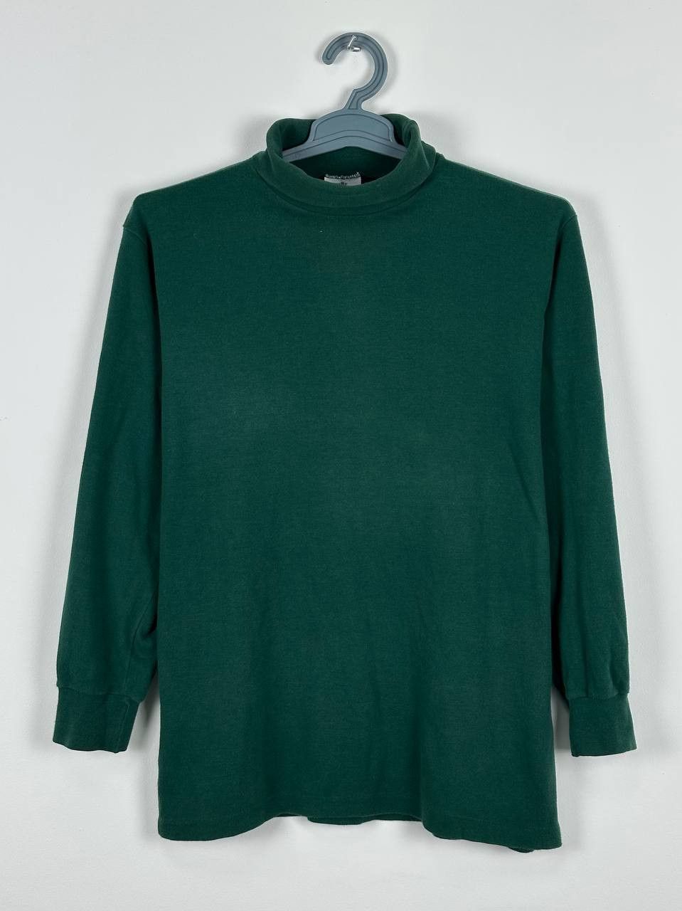 Sunspel × Vintage Vintage Sunspel Green Cotton Turtleneck Size L Size US L / EU 52-54 / 3 - 1 Thumbnail