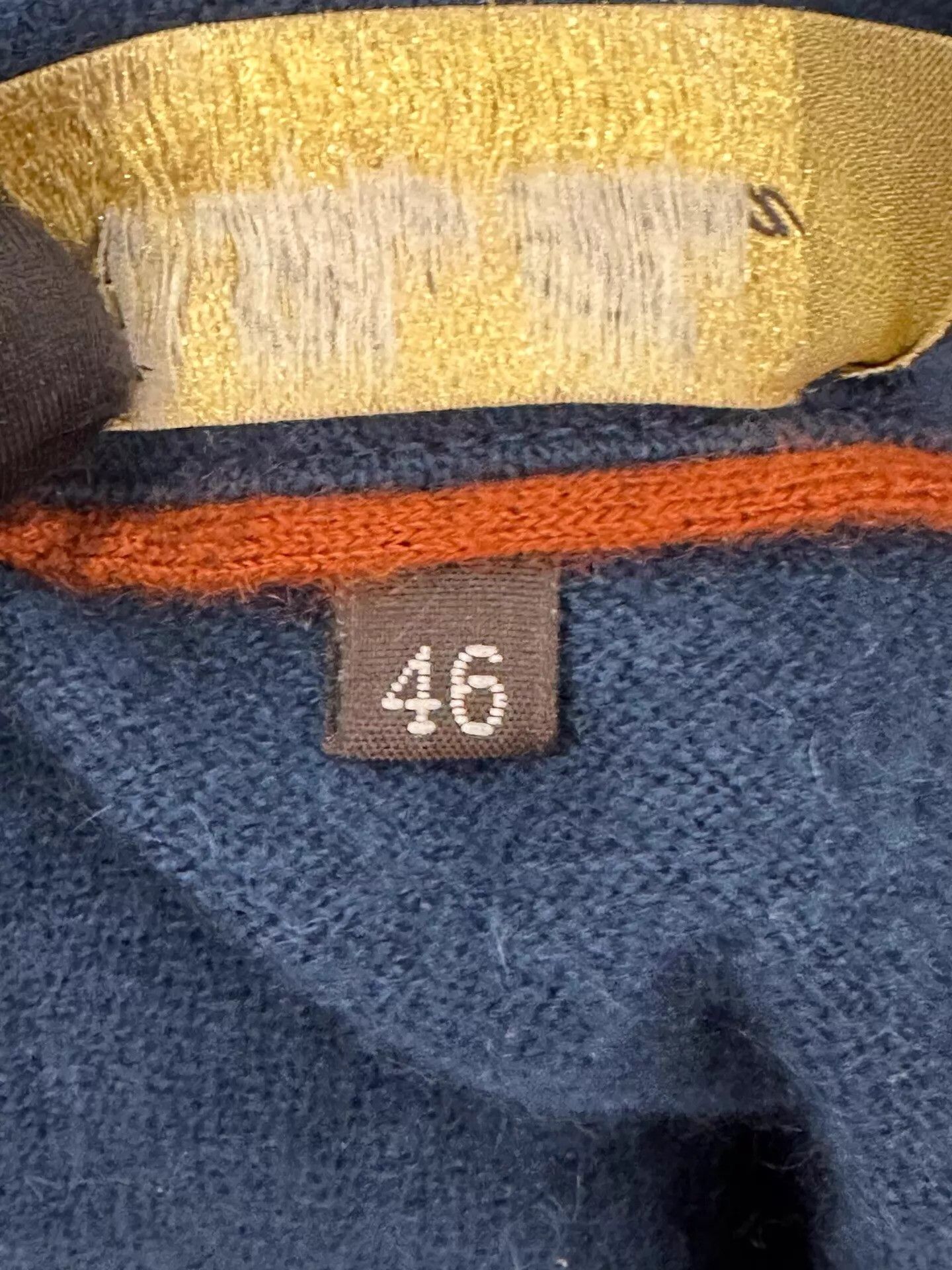 Loro Piana Loro Piana Navy Blue Long Sleeve Knit Polo 46 Size US S / EU 44-46 / 1 - 5 Thumbnail