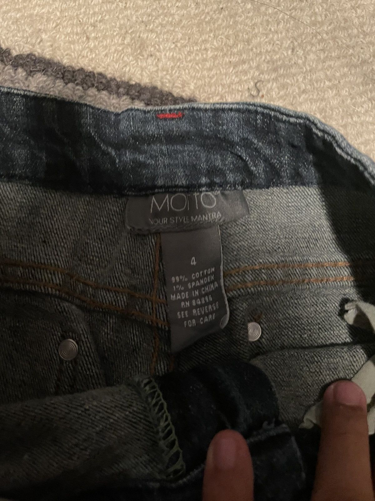 Designer × Vintage Moto flared jeans Size 27" / US 4 / IT 40 - 3 Thumbnail
