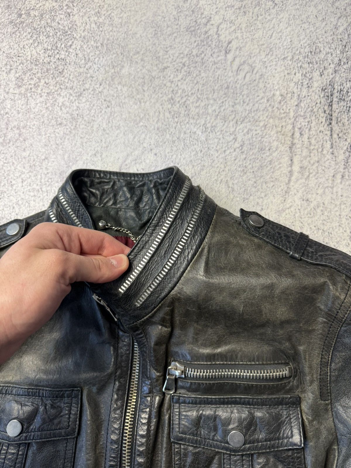 Leather Crazy True Vintage Cycle Rider Leather Jacket Biker Rare Y2K Size US L / EU 52-54 / 3 - 16 Thumbnail