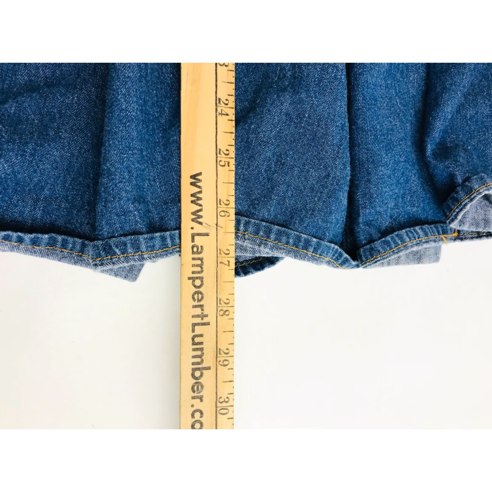 Vintage Tres Jolie Skirt Women's Size 9/10 Blue Denim Midi Swing Boho Buttoned Zip Side Size 30" / US 8 / IT 44 - 5 Thumbnail