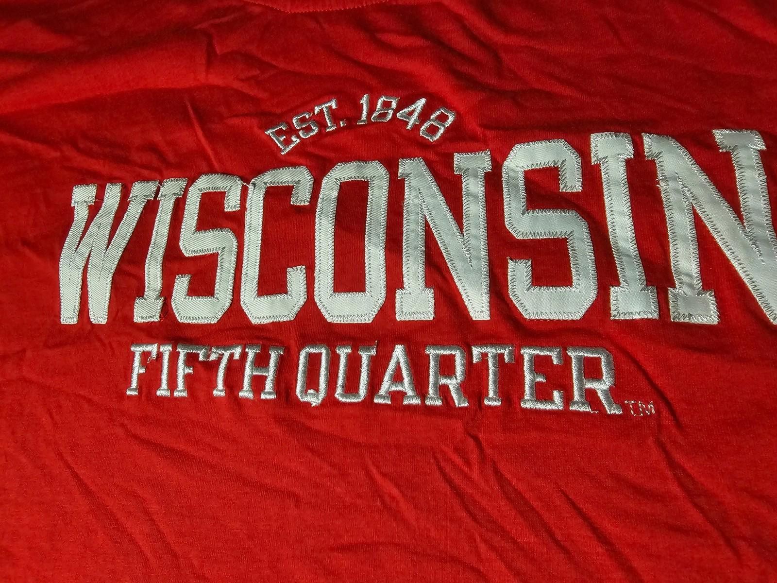 Designer KA Knights Apparel Wisconsin Badgers 5th Quarter Tshirt XL Size ONE SIZE - 5 Thumbnail