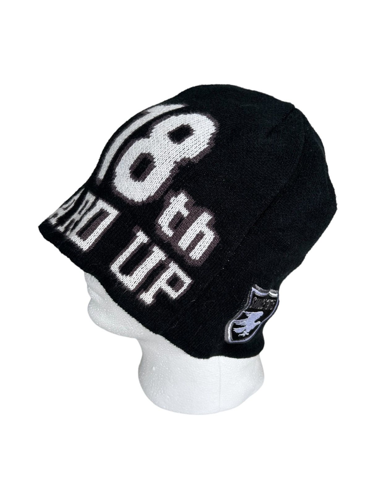 14th Addiction × Japanese Brand × Le Grande Bleu (L.G.B.) Punk Bondage Style big Beanie Hats ☠️☠️ Size ONE SIZE - 2 Thumbnail