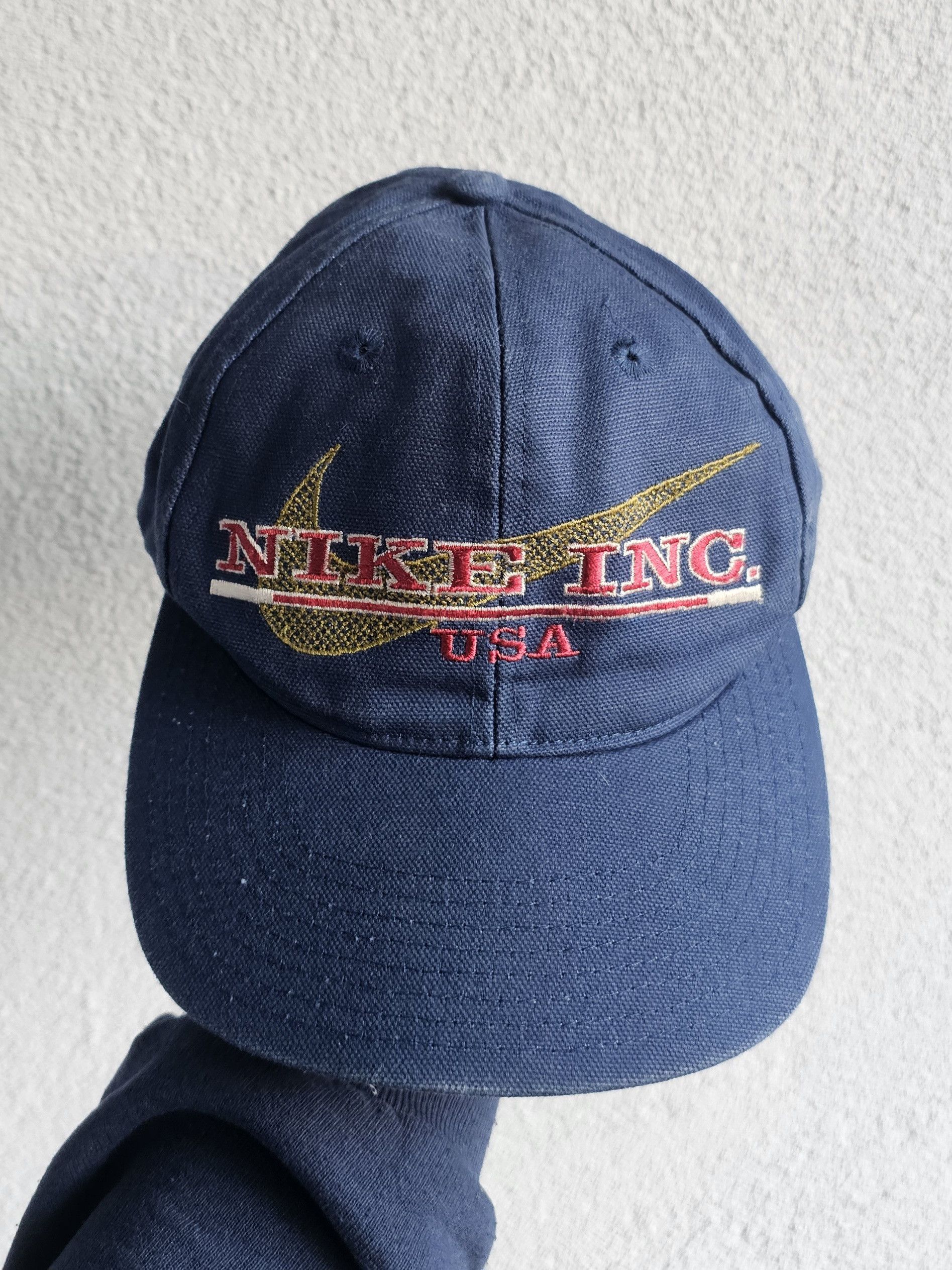 Nike Nike INC USA 90's Big Logo Hat Size ONE SIZE - 2 Thumbnail