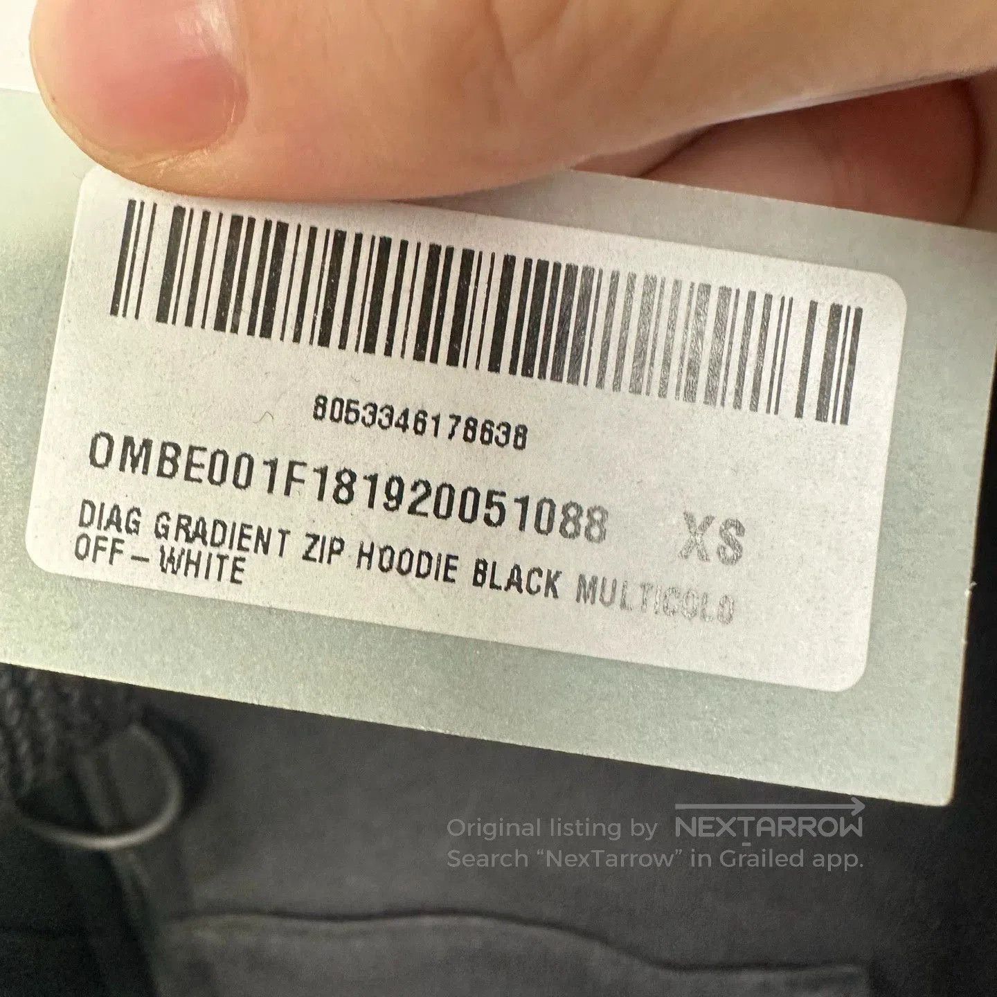 Off-White off white rainbow gradient zip-up hoodie. Size US XS / EU 42 / 0 - 7 Thumbnail