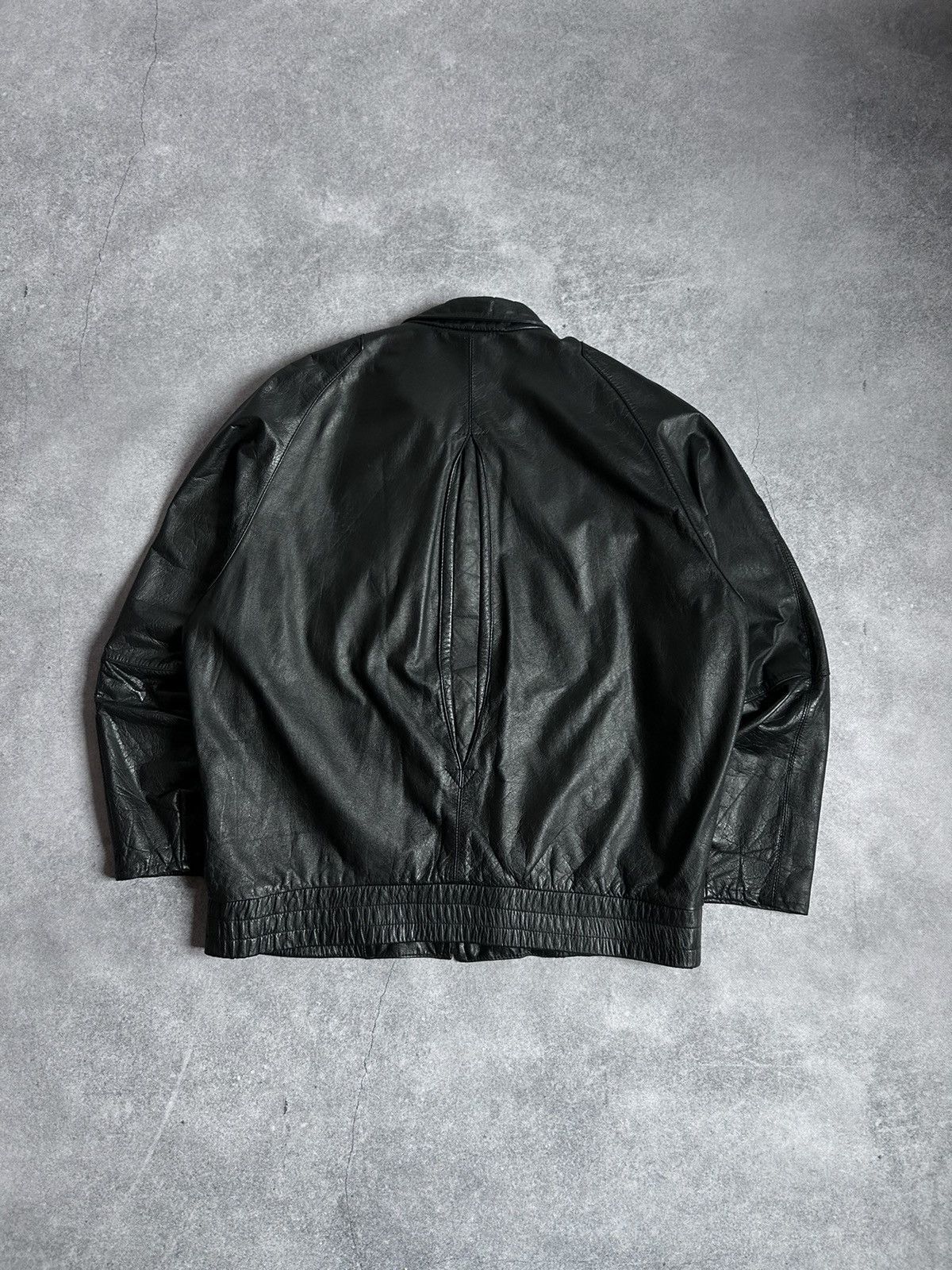 Vintage Vintage Leather Jacket Italy Designer Echtes leder leather Size US M / EU 48-50 / 2 - 3 Thumbnail