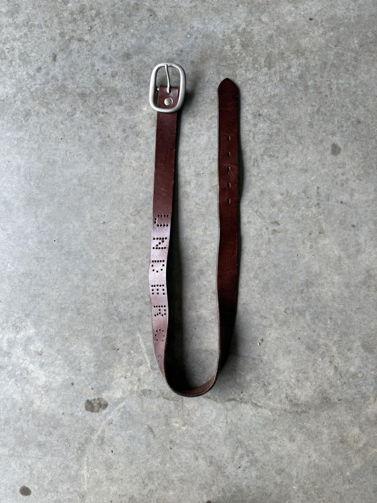 Undercover Undercover Brown Perforated Belt Size 30 - 1 Thumbnail