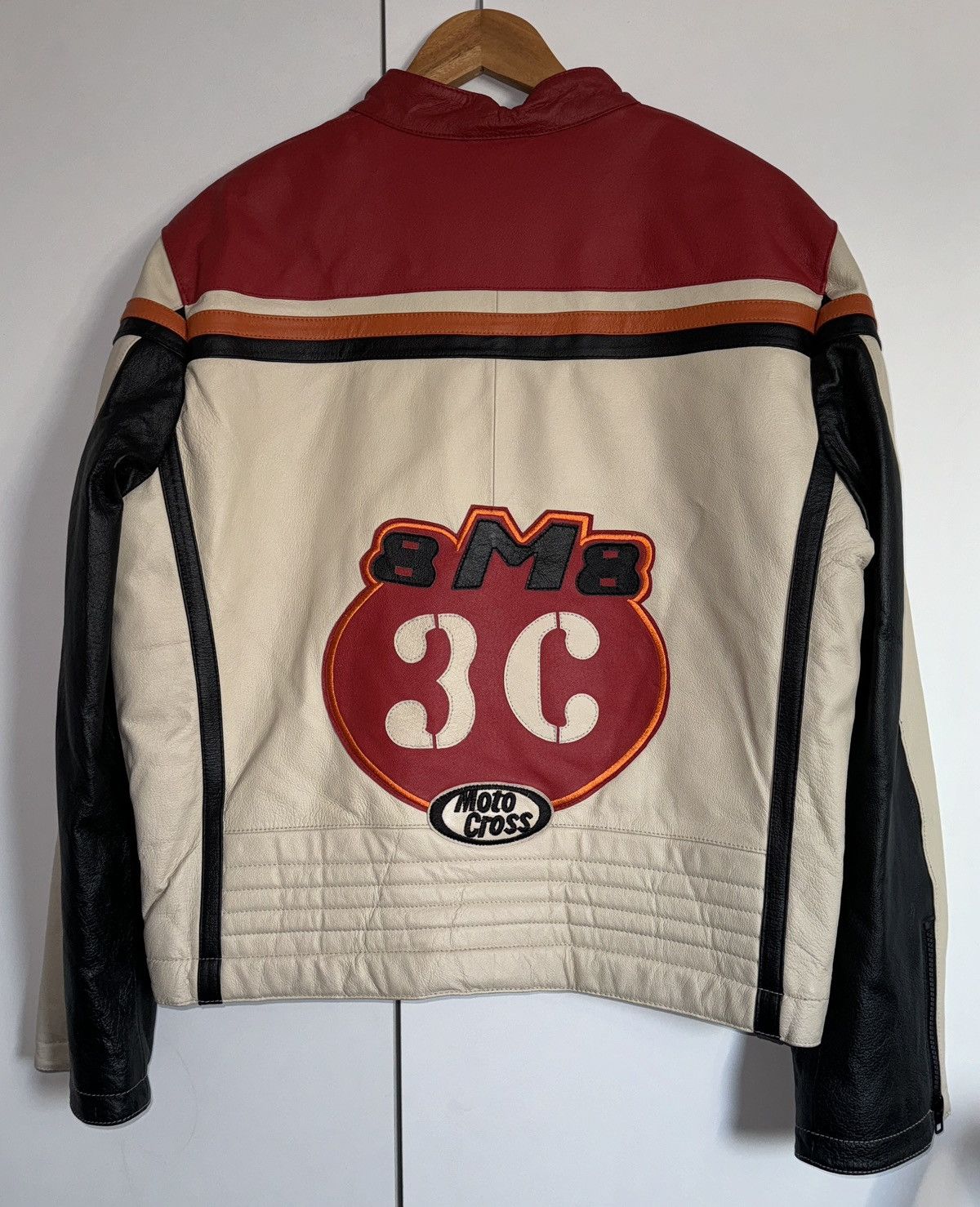 Vintage Vintage Men’s John F Gee Biker Leather Jacket Size US M / EU 48-50 / 2 - 2 Thumbnail