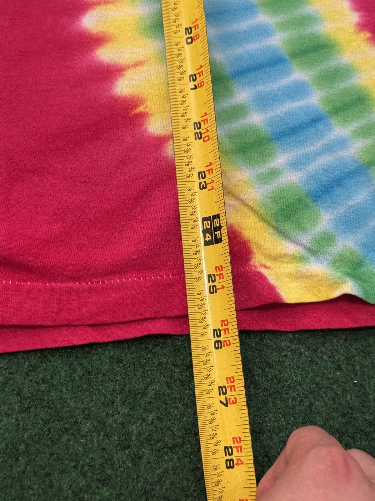 Vintage Vintage Tie Dye 80s 90s Retro Hippie M/L Thin T Shirt Size M / US 6-8 / IT 42-44 - 5 Thumbnail