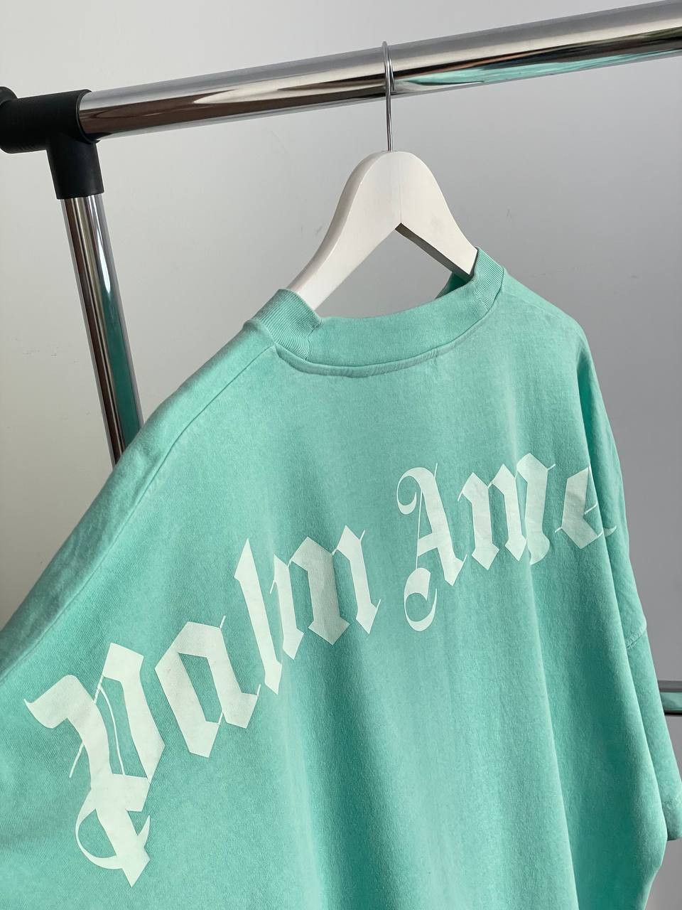 Palm Angels Palm Angels Turquoise Classic Back Logo Oversize Blue Tee Size US M / EU 48-50 / 2 - 3 Thumbnail