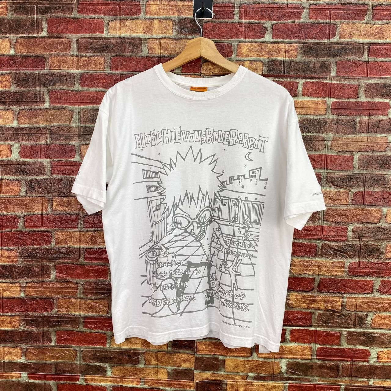 Japanese Brand ANIME JAPAN Crazy Mad Punk Mischievous Blue Rabbit anime Size US M / EU 48-50 / 2 - 1 Thumbnail