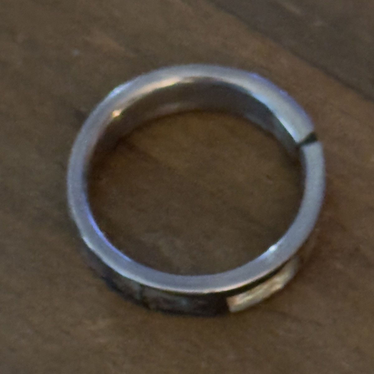 Vintage Vintage abalone shell inlay band ring Size ONE SIZE - 5 Thumbnail