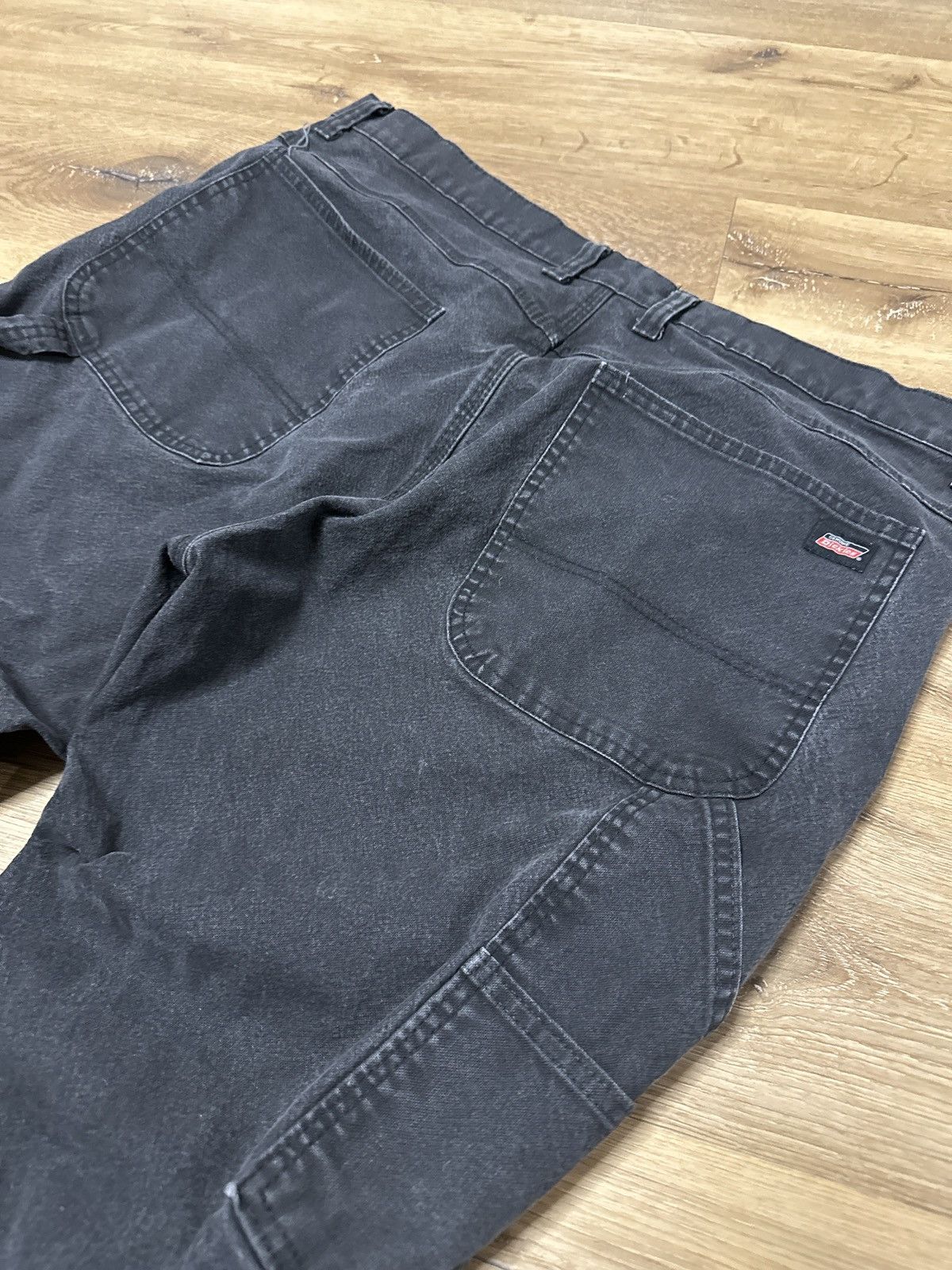 Carhartt × Dickies × Vintage Vintage 90s Dickies Carhartt Black Workweae Carpenter jeans Size US 38 / EU 54 - 3 Thumbnail
