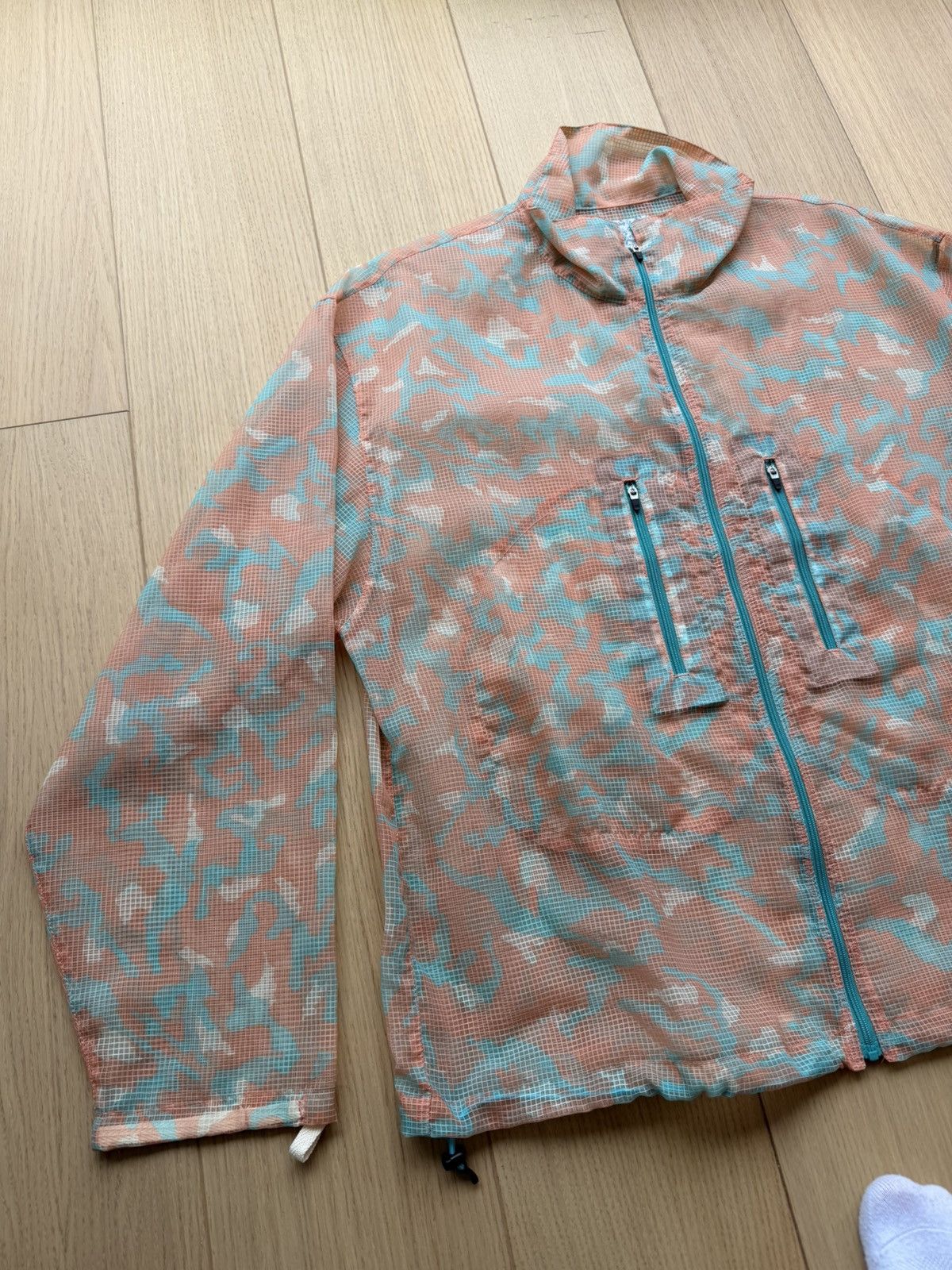 Japanese Brand GEEK OUT STORE Mesh Camo Jacket V1 Orange Blue Large Size US L / EU 52-54 / 3 - 5 Thumbnail