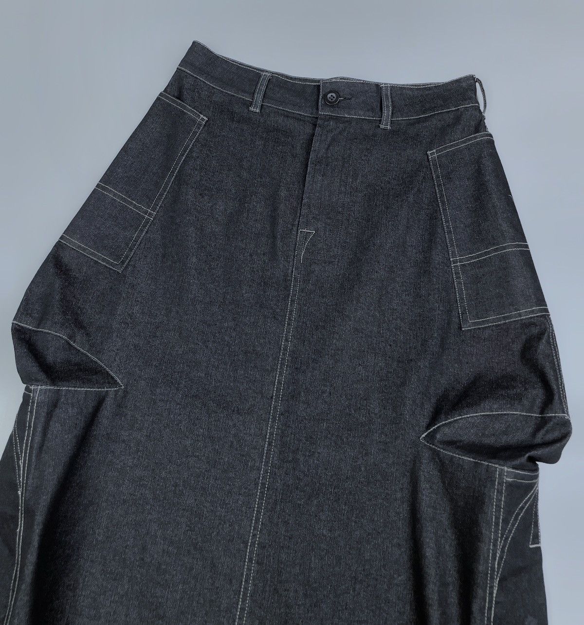 Marithe + Francois Girbaud Vintage Le Jean de Marithe Francois Girbaud Extreme Skirt 44 Size 27" / US 4 / IT 40 - 9 Thumbnail