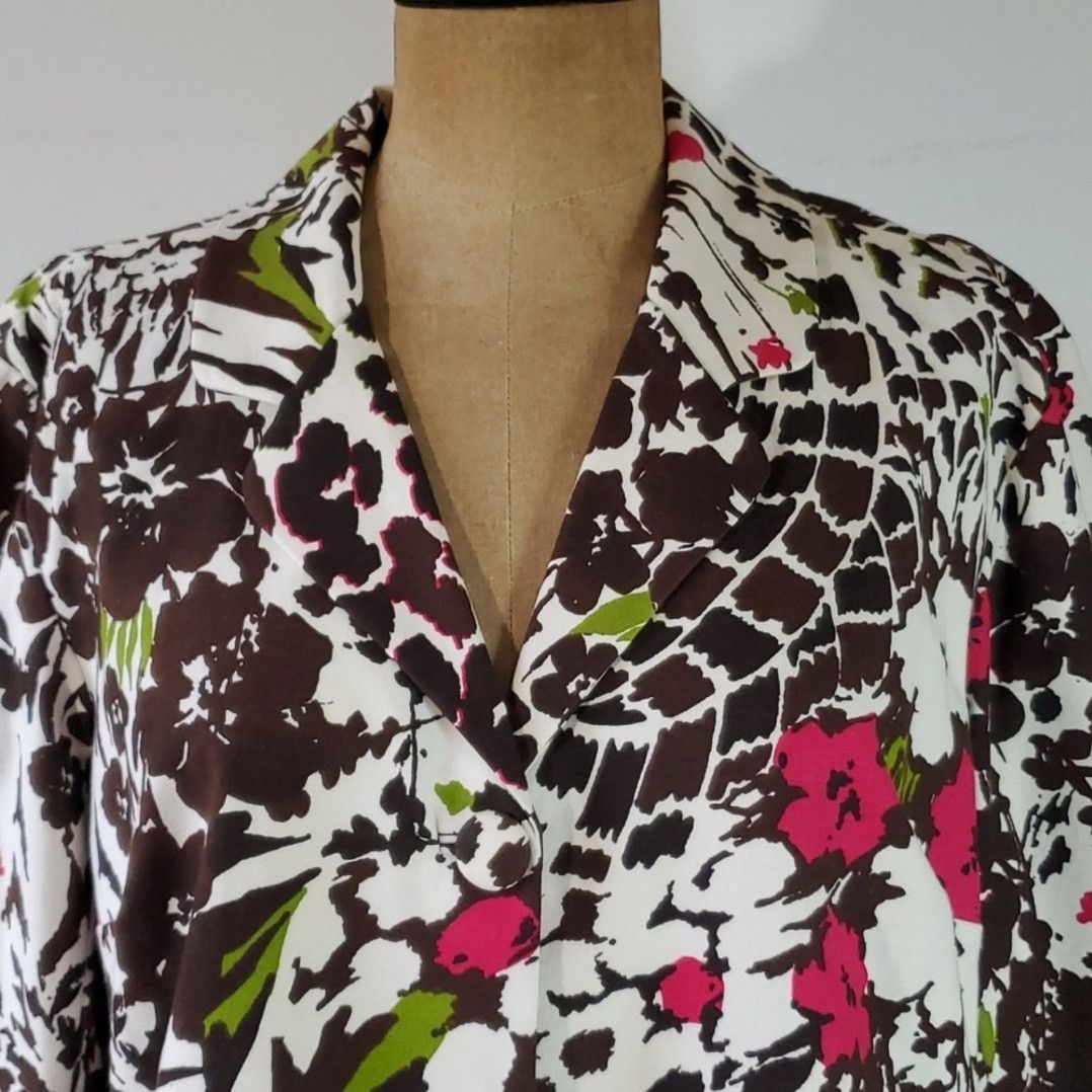 Chicos Chico's Size XL Jacket Bell Swing Kimono Sleeve Leopard Prin Size XL / US 12-14 / IT 48-50 - 5 Thumbnail