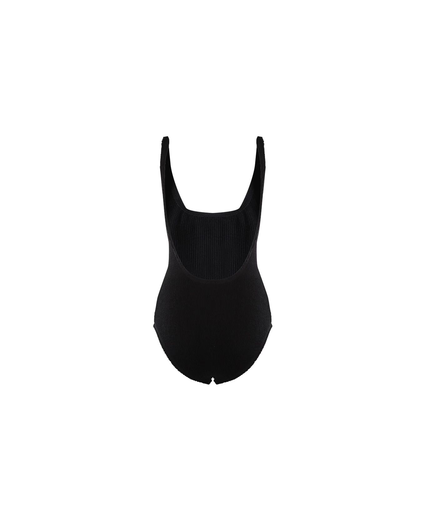 Bottega Veneta o1n1vont1224 Swimsuit Crinkle Nylon in Black Size L / US 10 / IT 46 - 3 Thumbnail