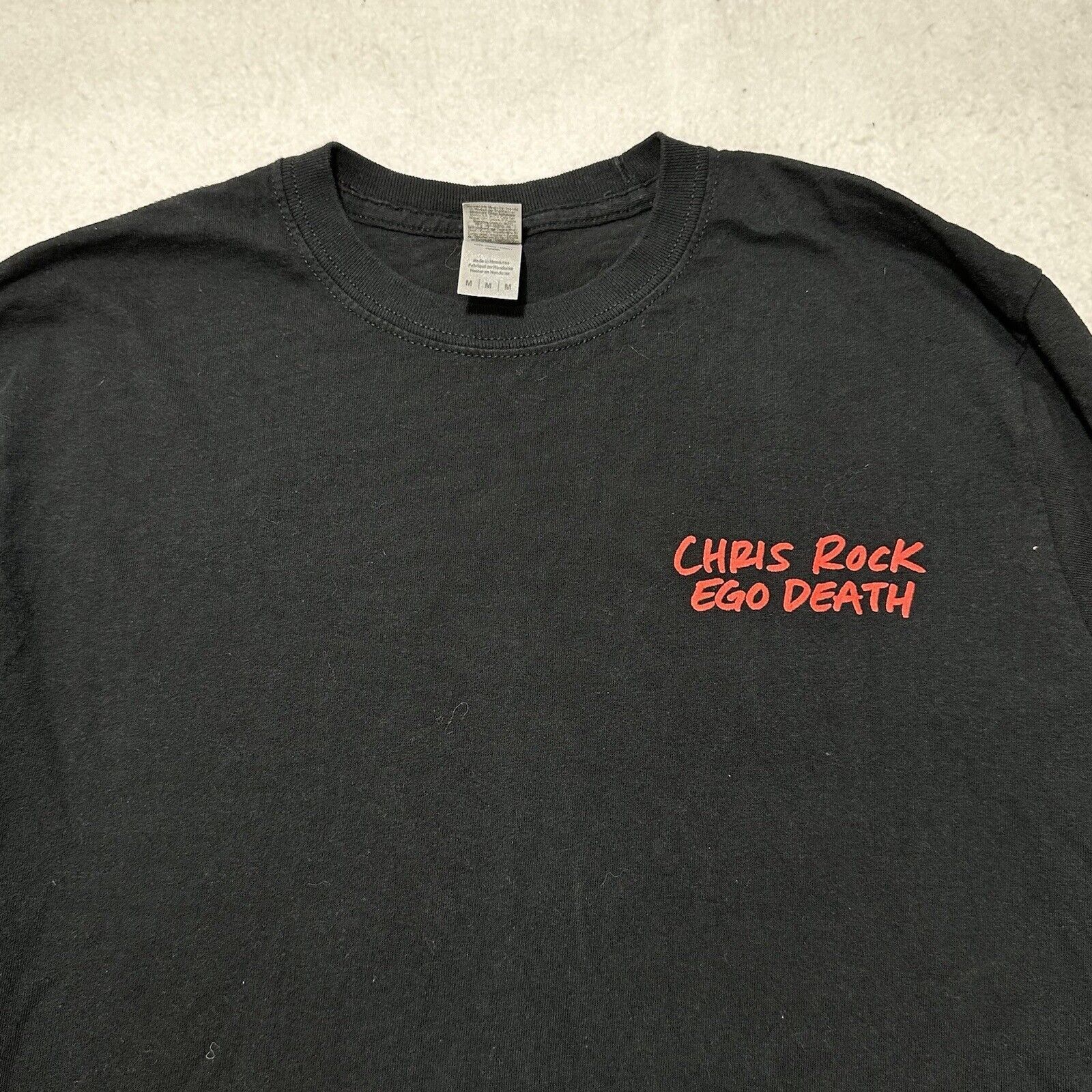 Gildan Chris Rock Ego Death 2022 World Tour Medium Graphic T Shirt Size US M / EU 48-50 / 2 - 7 Thumbnail