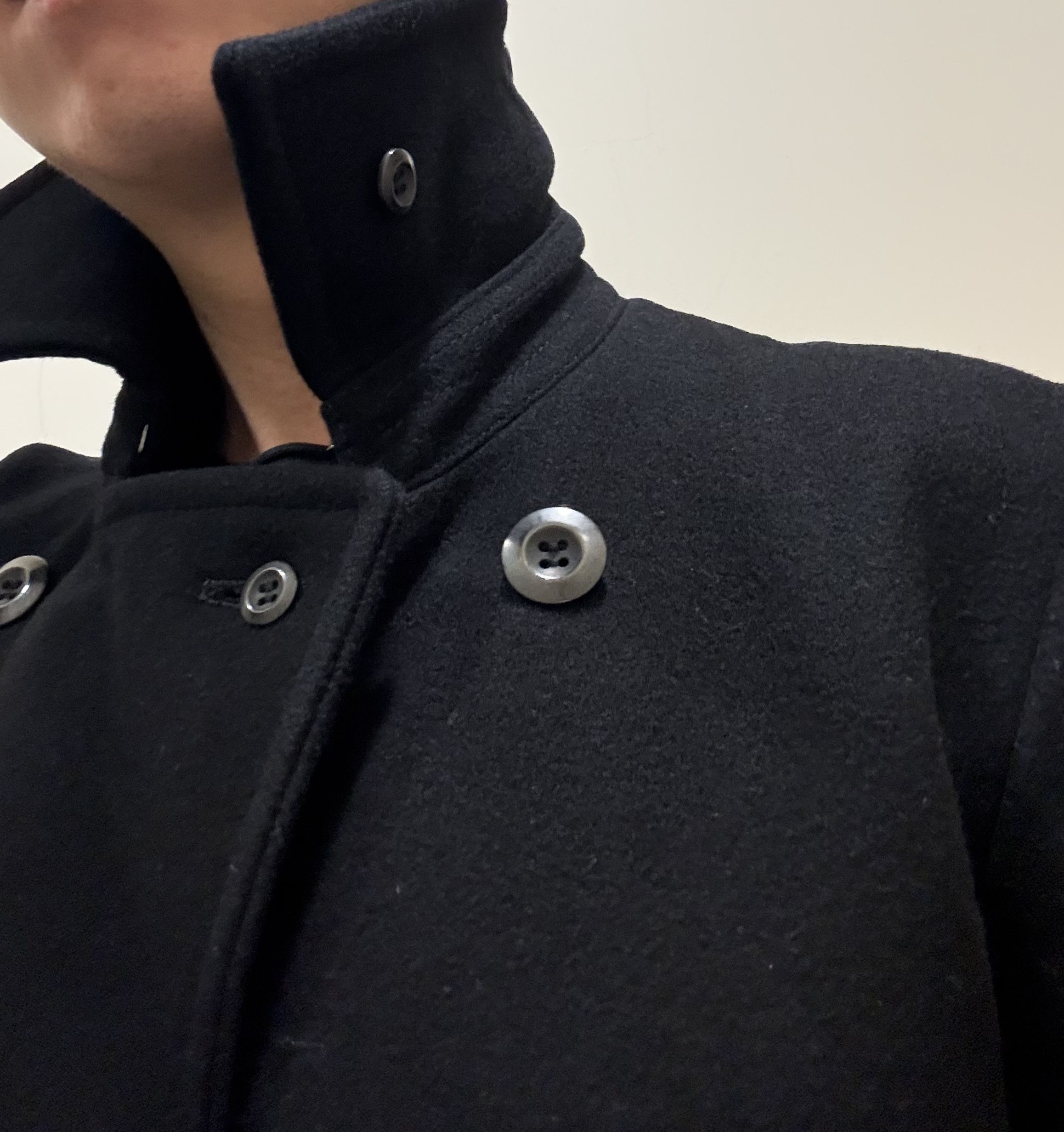 Attachment Heavy wool short pea coat Size US S / EU 44-46 / 1 - 6 Thumbnail