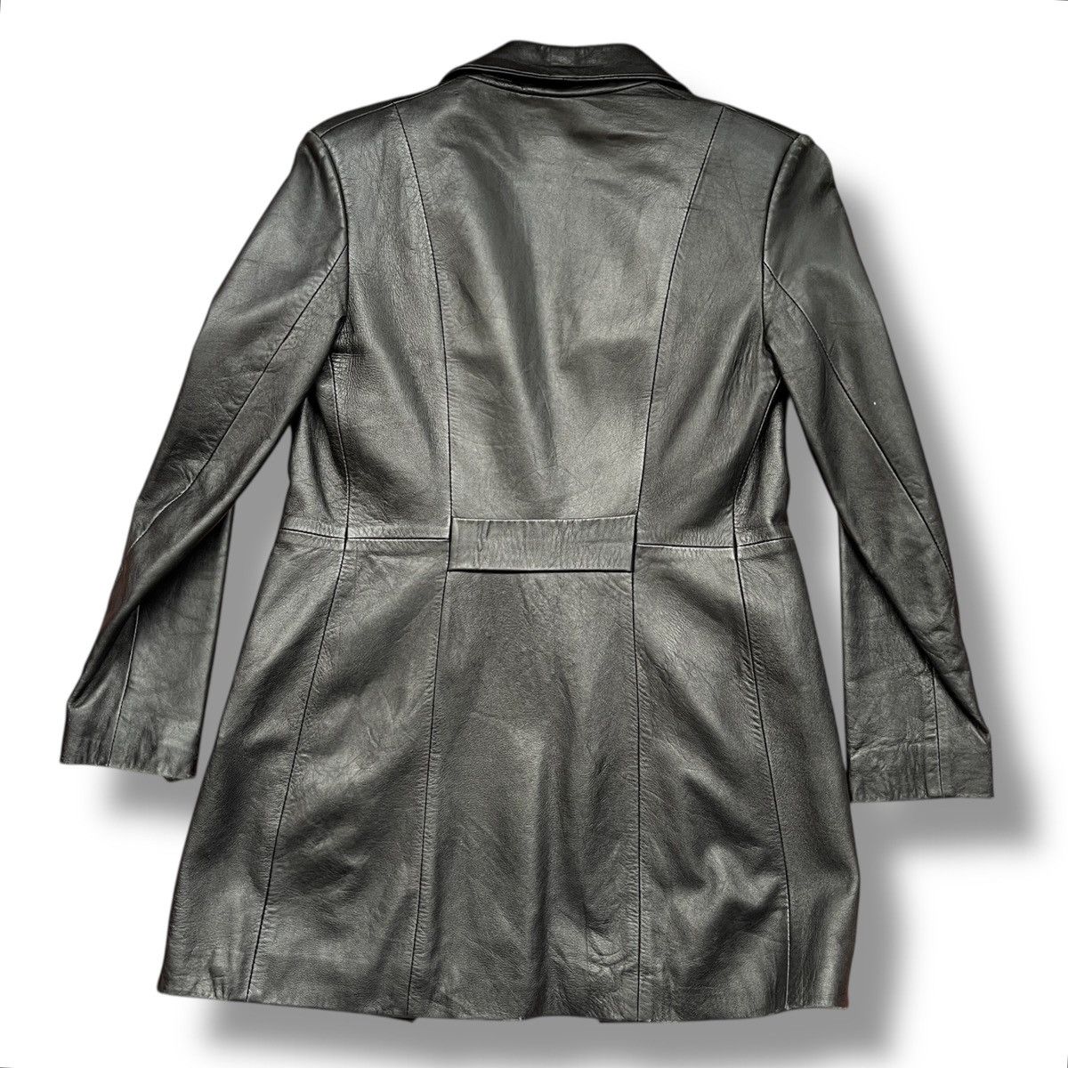 Leather × Vera Pelle Vintage Vera Pelle Long Coat Designer Leather Jacket Italy Size US S / EU 44-46 / 1 - 4 Thumbnail