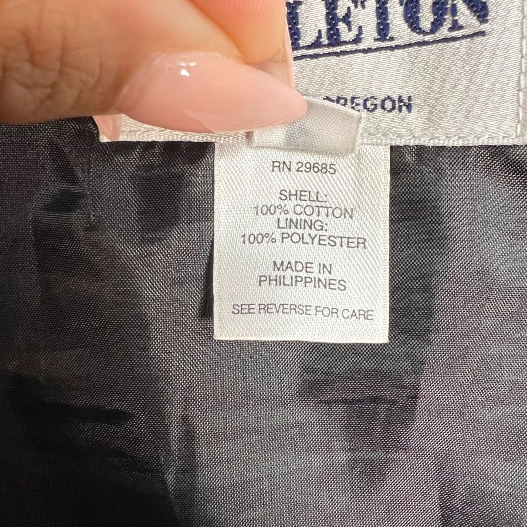 Pendleton Pendleton Black Pencil Skirt Women’s Size 14 with Striped Waistband & Bow Size 36" / US 14 / IT 50 - 4 Thumbnail