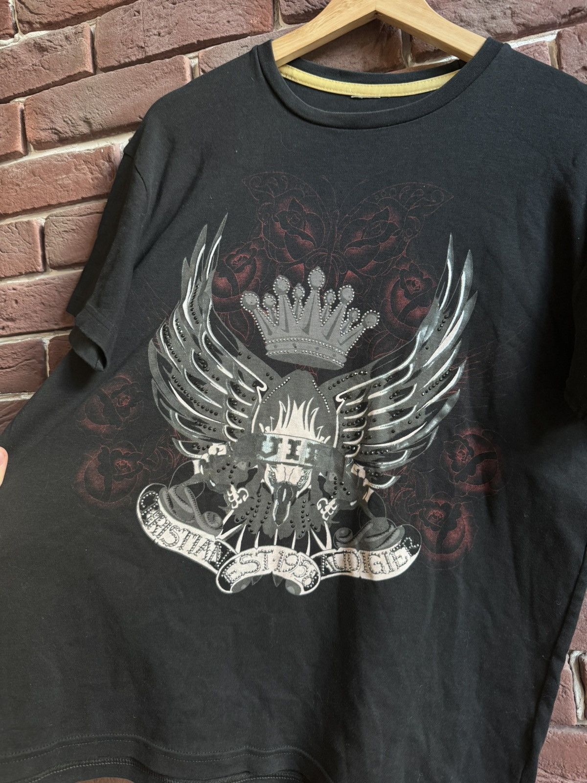 Christian Audigier Y2K Ed Hardy By Christian Audigier T Shirt Skull All Printed Size US M / EU 48-50 / 2 - 3 Thumbnail