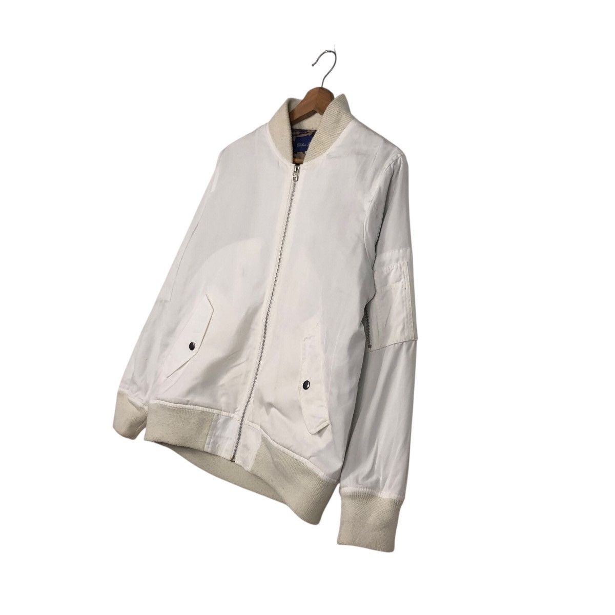 Japanese Brand 📌Rich White Vtg Bomber Jacket Urban Research Issey Miyake Size US M / EU 48-50 / 2 - 3 Thumbnail