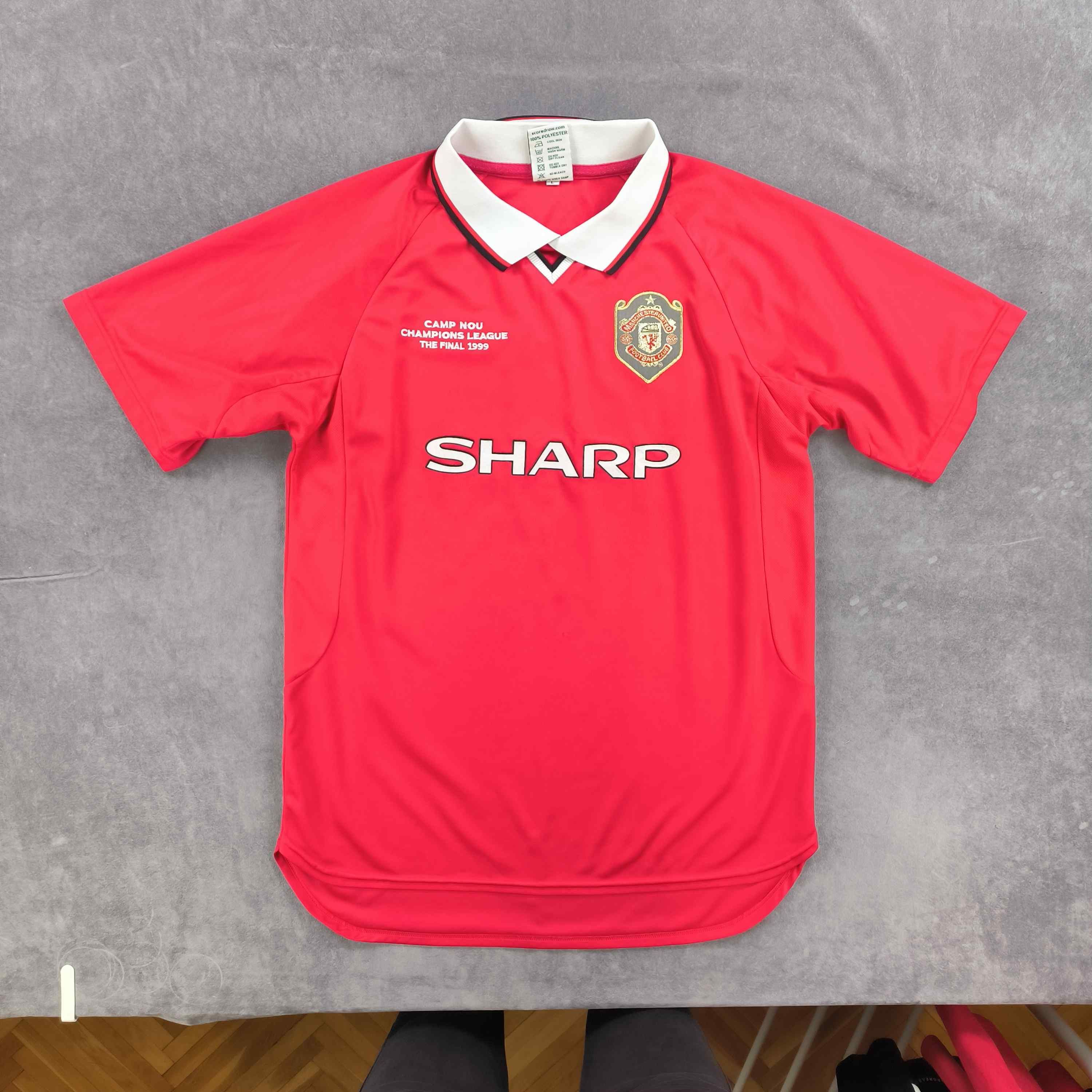 Other Manchester United 97-2000 Score Draw retro football jersey L Size US L / EU 52-54 / 3 - 1 Thumbnail