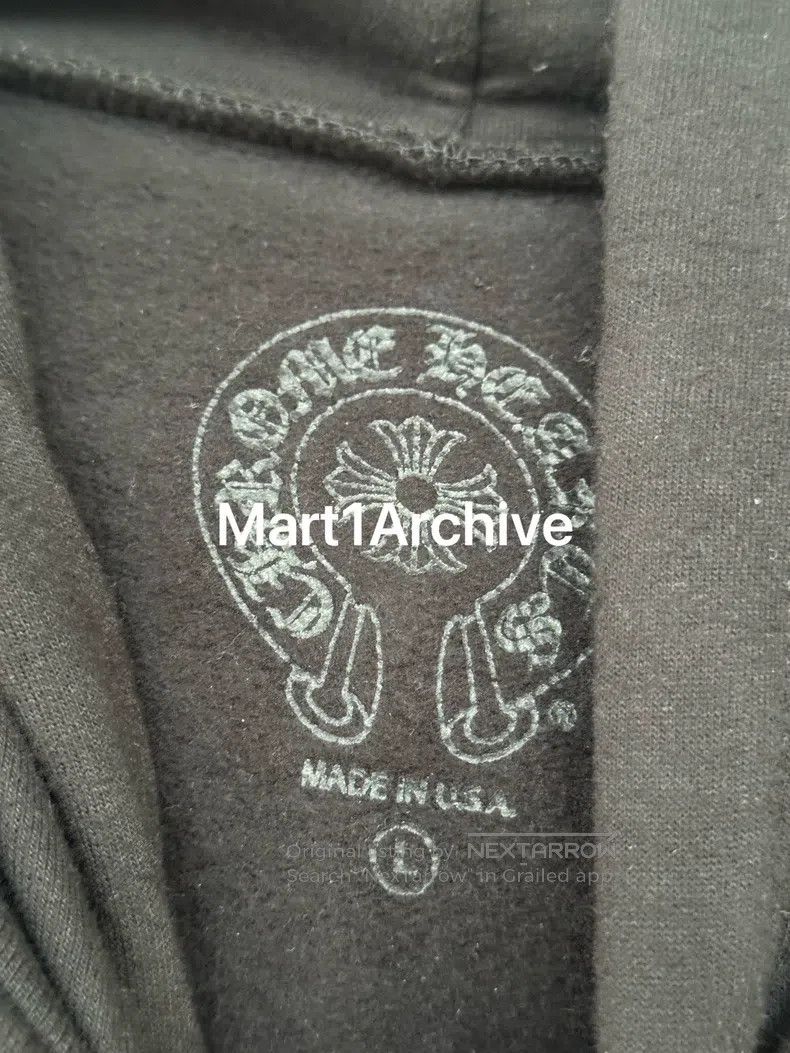 Chrome Hearts CHROME HEARTS Black Hoodie with Blue Limited Edition Horse Size US L / EU 52-54 / 3 - 6 Thumbnail