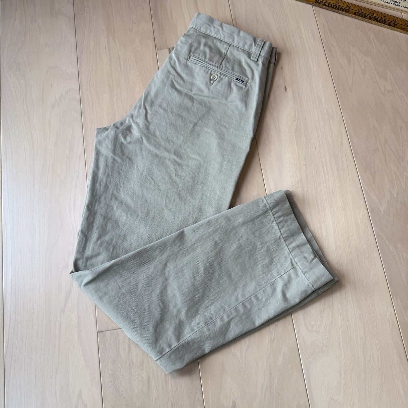 Polo Ralph Lauren Polo Ralph Lauren Chino Pants 32 Khaki Straight Leg Military Size US 32 / EU 48 - 11 Thumbnail