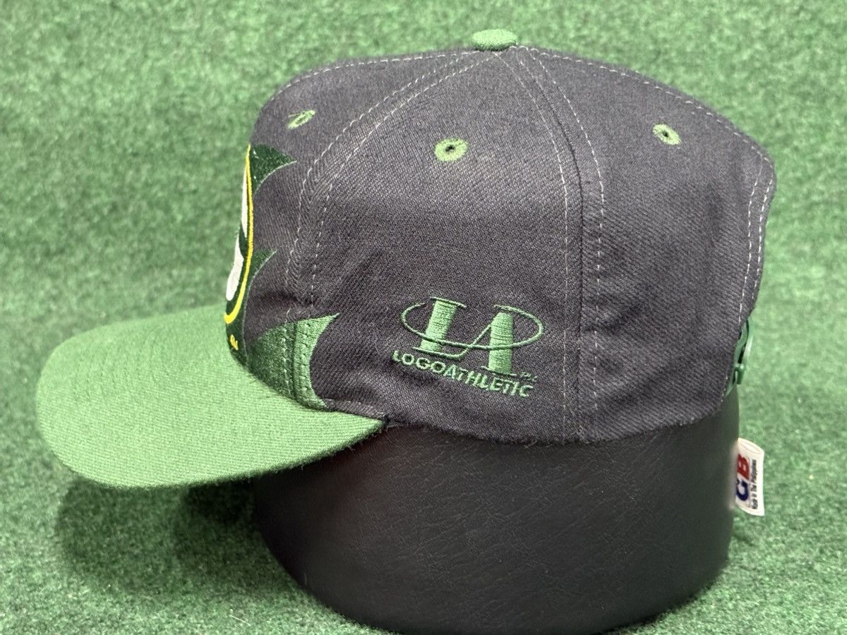 Logo Athletic Vintage Green Bay Packers Black Dome Shark Tooth Hat Size ONE SIZE - 2 Thumbnail