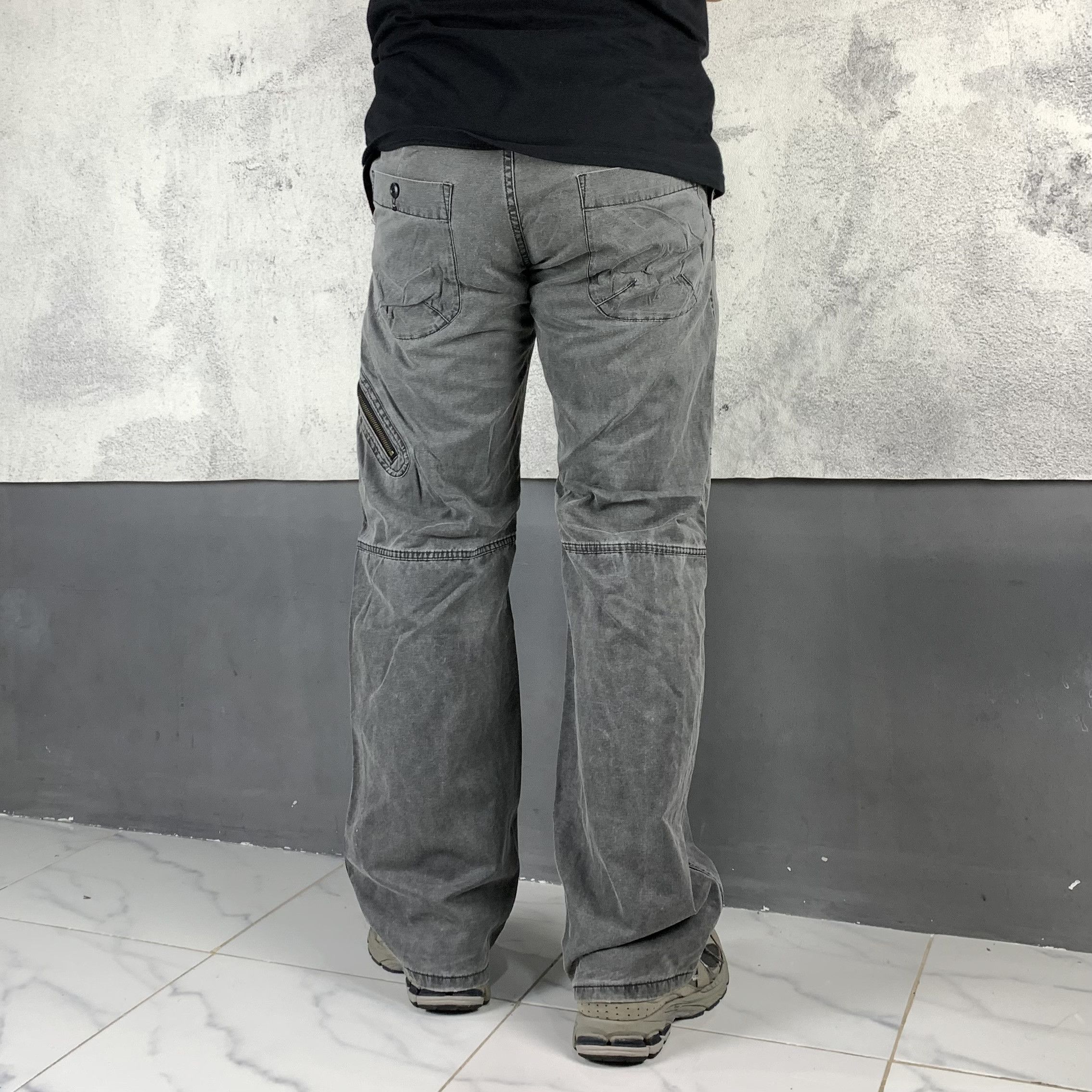PPFM Pants Japanese Brand Multi Pocket Baggy