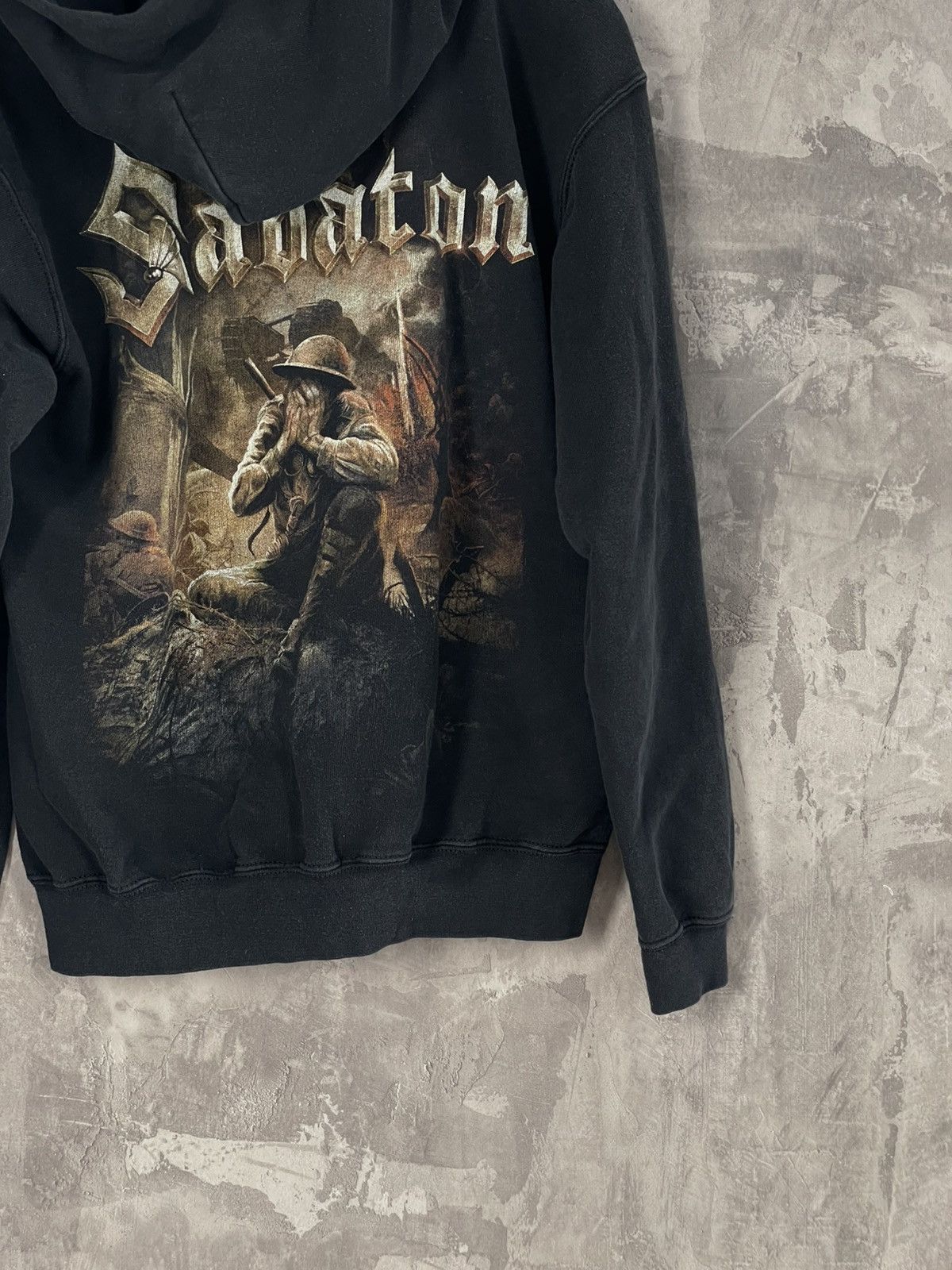 Band Tees × Vintage Sabaton Vintage Streetwear Punk Retro Zip Up Hoodie Size US S / EU 44-46 / 1 - 7 Thumbnail
