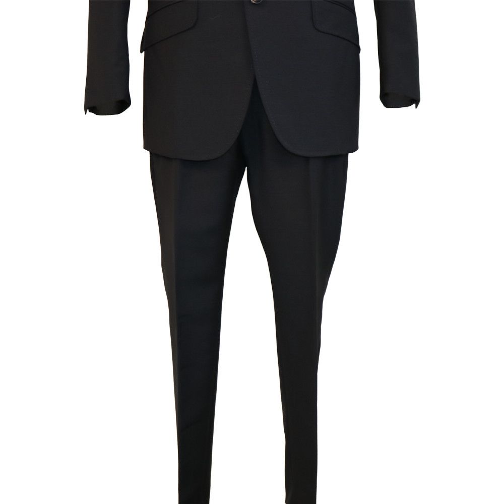 Gucci Gucci Black Jeweled Cobra Embroidered Mohair-Wool Suit Set Size 48R - 6 Thumbnail