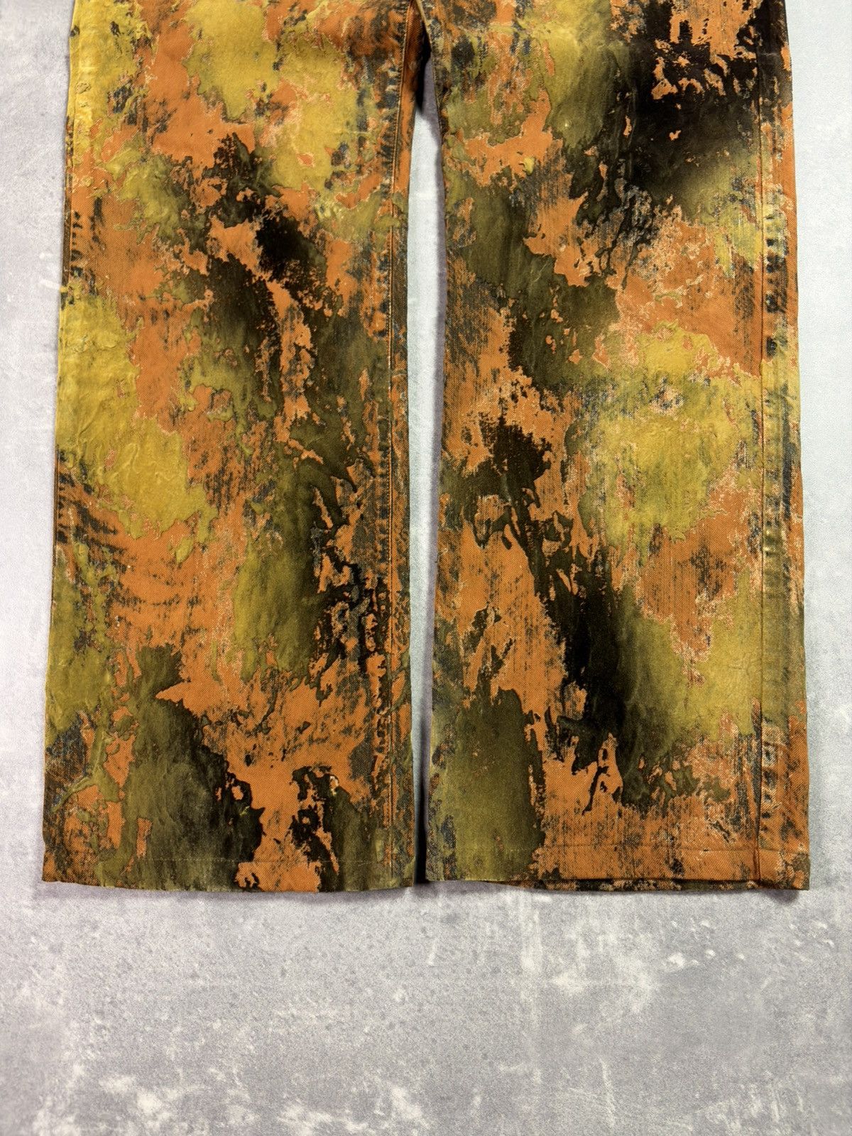 Jean Paul Gaultier 90s Jean Paul Gaultier Moss Camo Trompe L’oeil Pants 32 Size US 32 / EU 48 - 4 Thumbnail