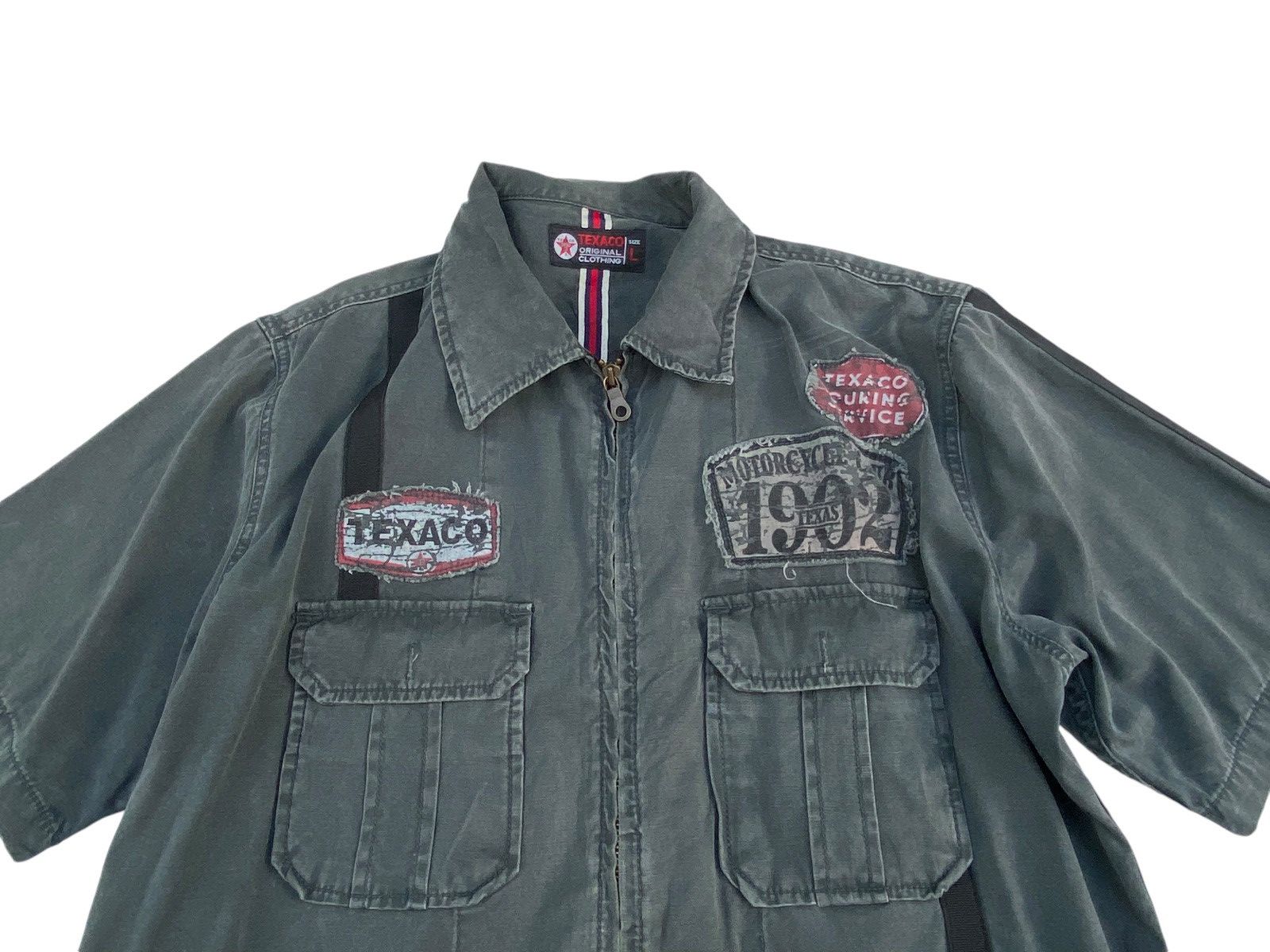 Vintage Vtg Texano Motorcycle Club Shirt Size US L / EU 52-54 / 3 - 4 Thumbnail